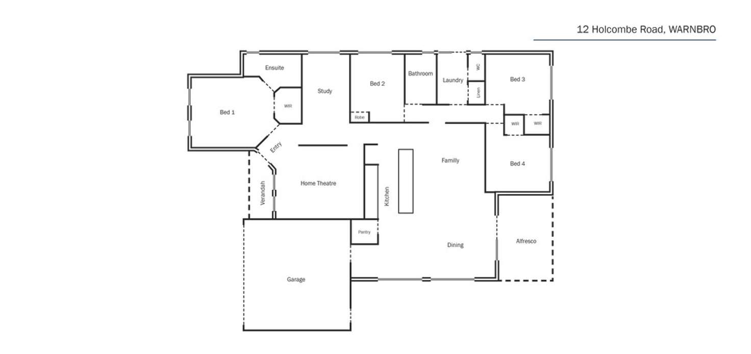 Floorplan of Homely house listing, 12 Holcombe Road, Warnbro WA 6169