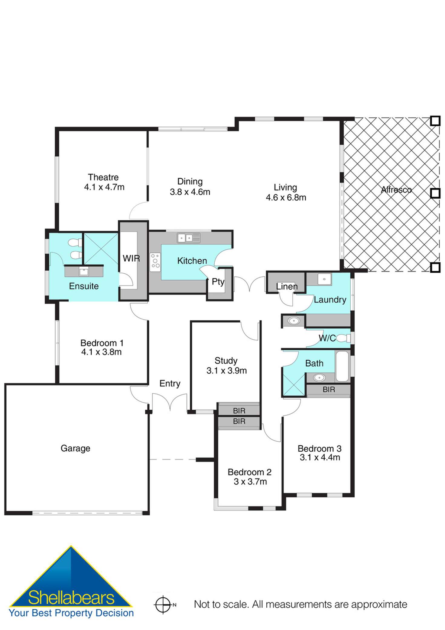 Floorplan of Homely house listing, 1 Langham Street, Nedlands WA 6009