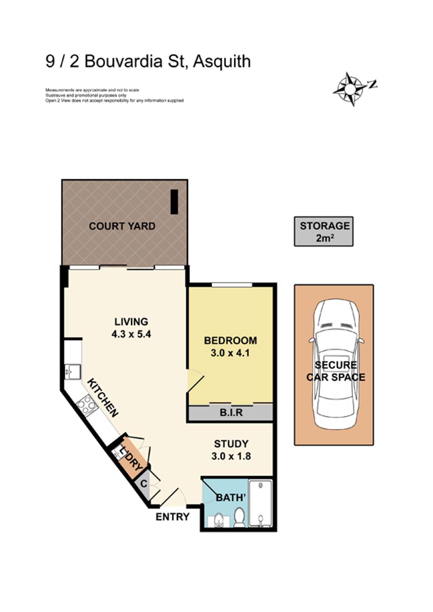 Floorplan of Homely apartment listing, 9/2 Bouvardia Street, Asquith NSW 2077
