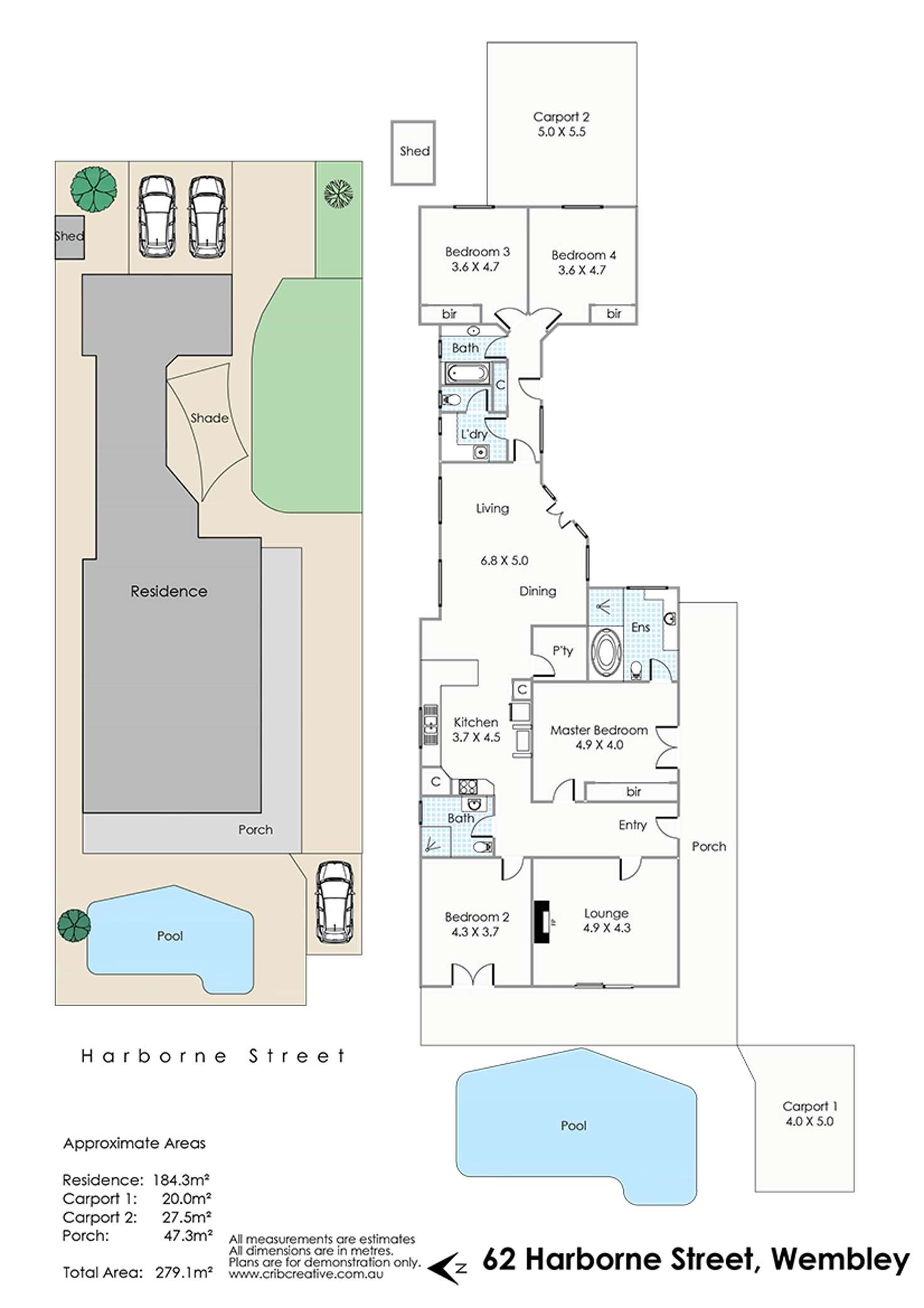 Floorplan of Homely house listing, 62 Harborne Street, Wembley WA 6014