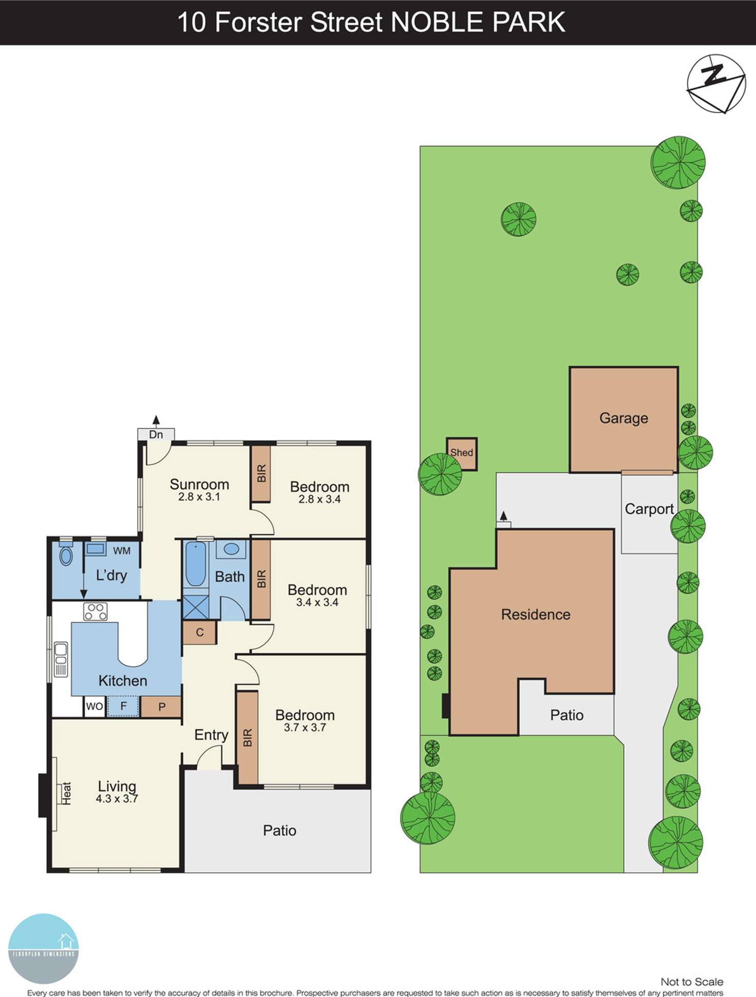 Floorplan of Homely house listing, 10 Forster Street, Noble Park VIC 3174