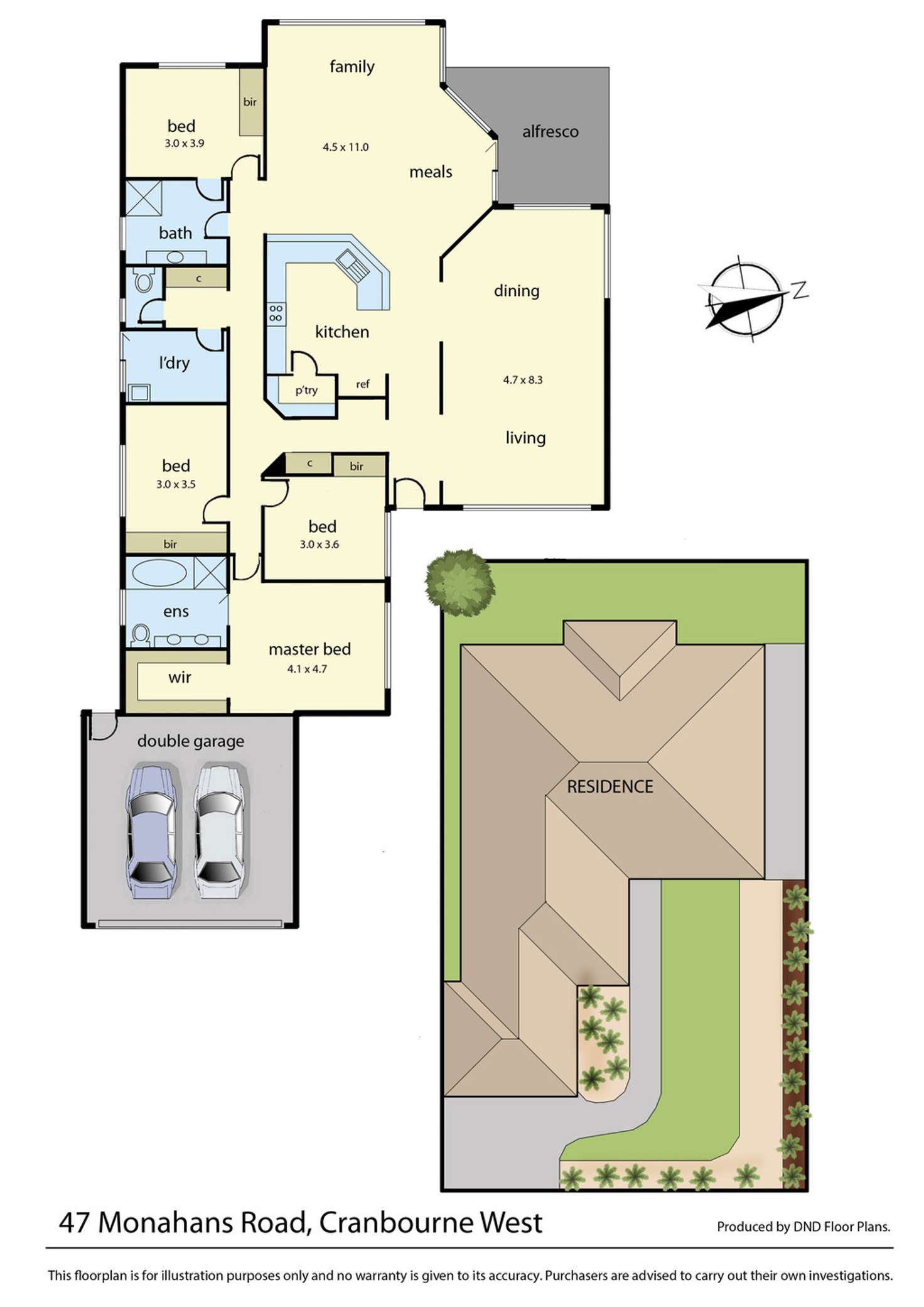 Floorplan of Homely house listing, 47 Monahans Road, Cranbourne West VIC 3977