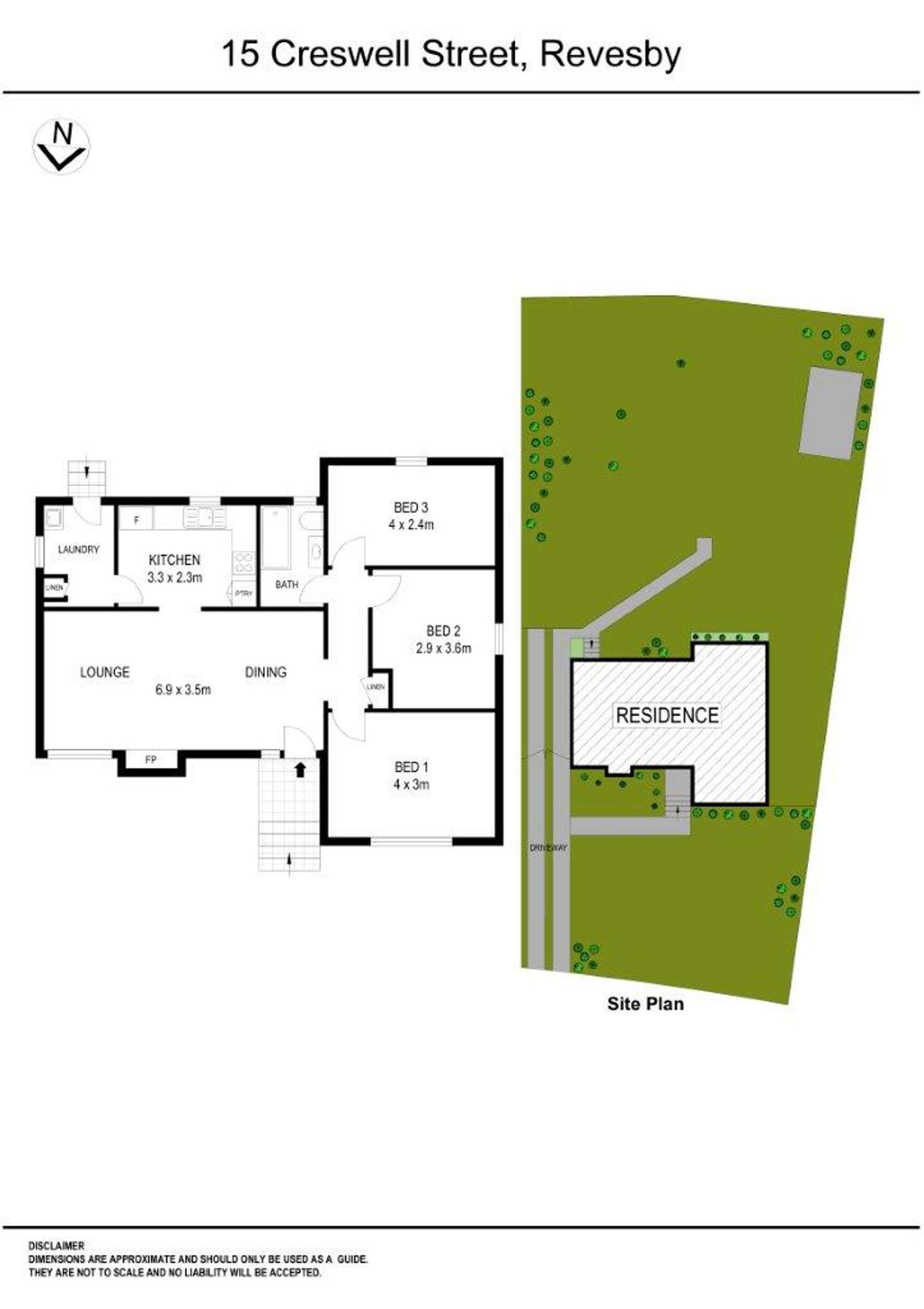 Floorplan of Homely house listing, 15 Creswell Street, Revesby NSW 2212