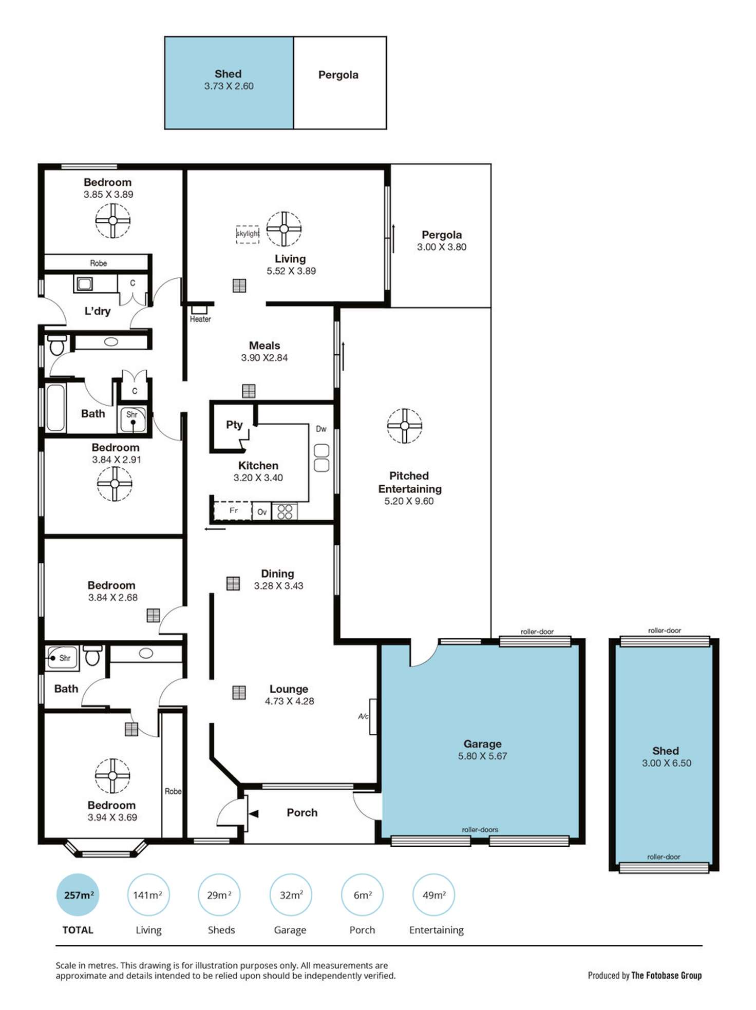 Floorplan of Homely house listing, 42 Knox Drive, Woodcroft SA 5162
