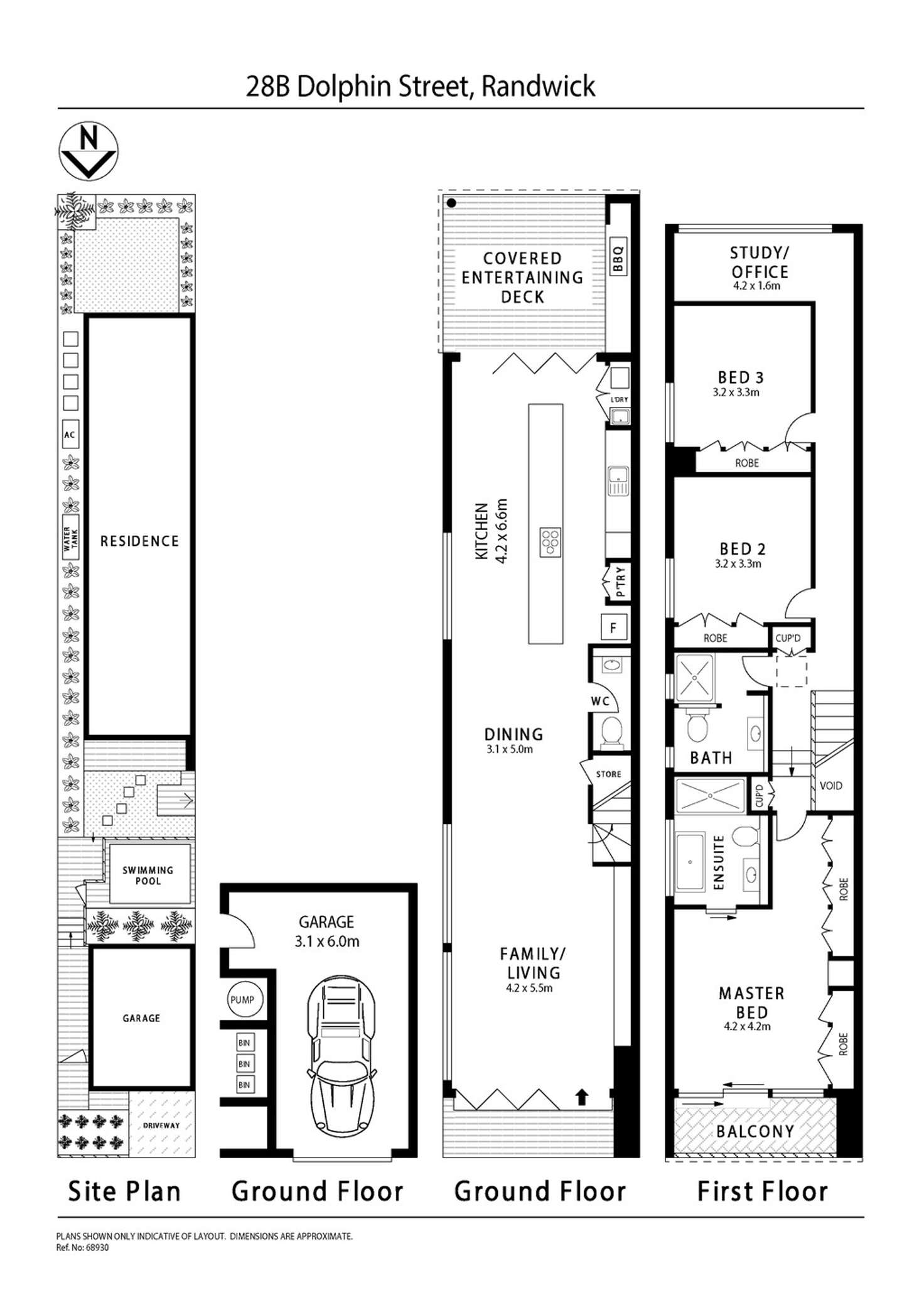 Floorplan of Homely semiDetached listing, 28B Dolphin Street, Randwick NSW 2031