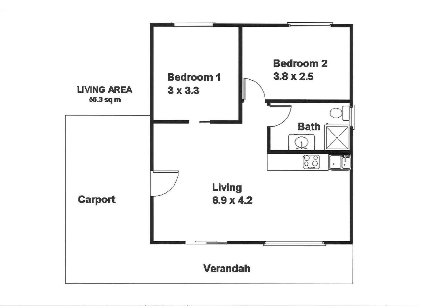 Floorplan of Homely house listing, 5/41 Queen Elizabeth Drive, Barmera SA 5345