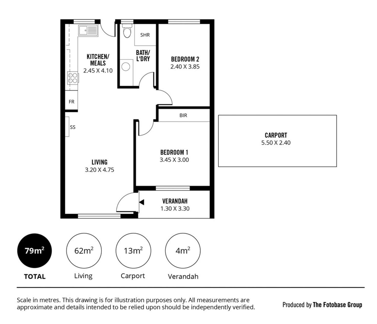 Floorplan of Homely unit listing, 3/341 Anzac Highway, Plympton SA 5038