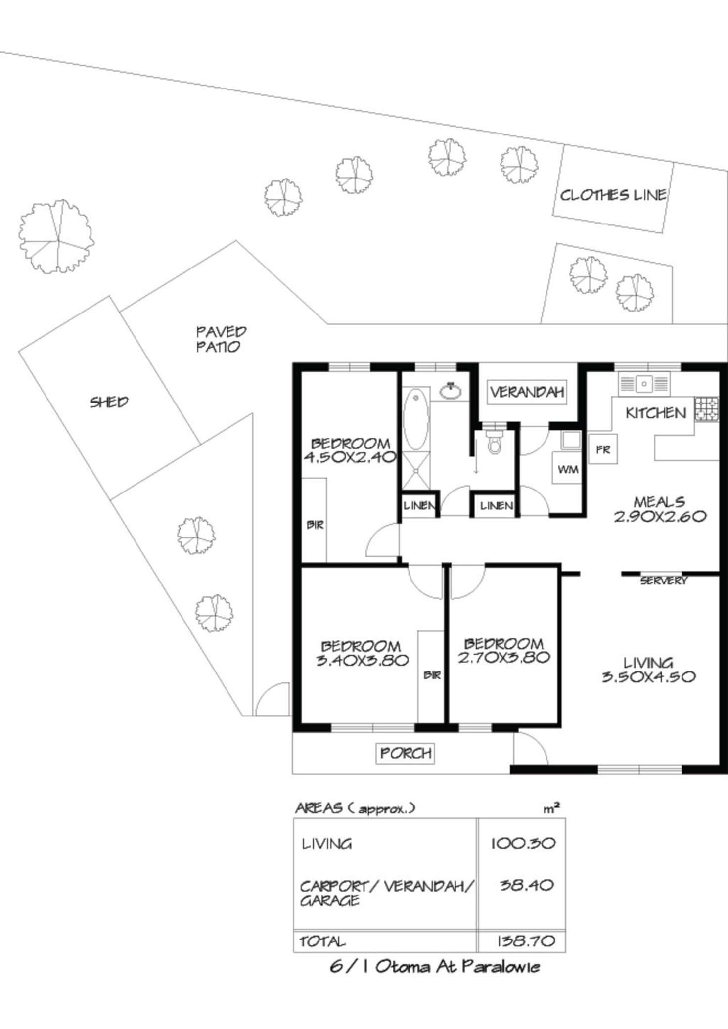 Floorplan of Homely unit listing, 6/1 Otoma Street, Paralowie SA 5108