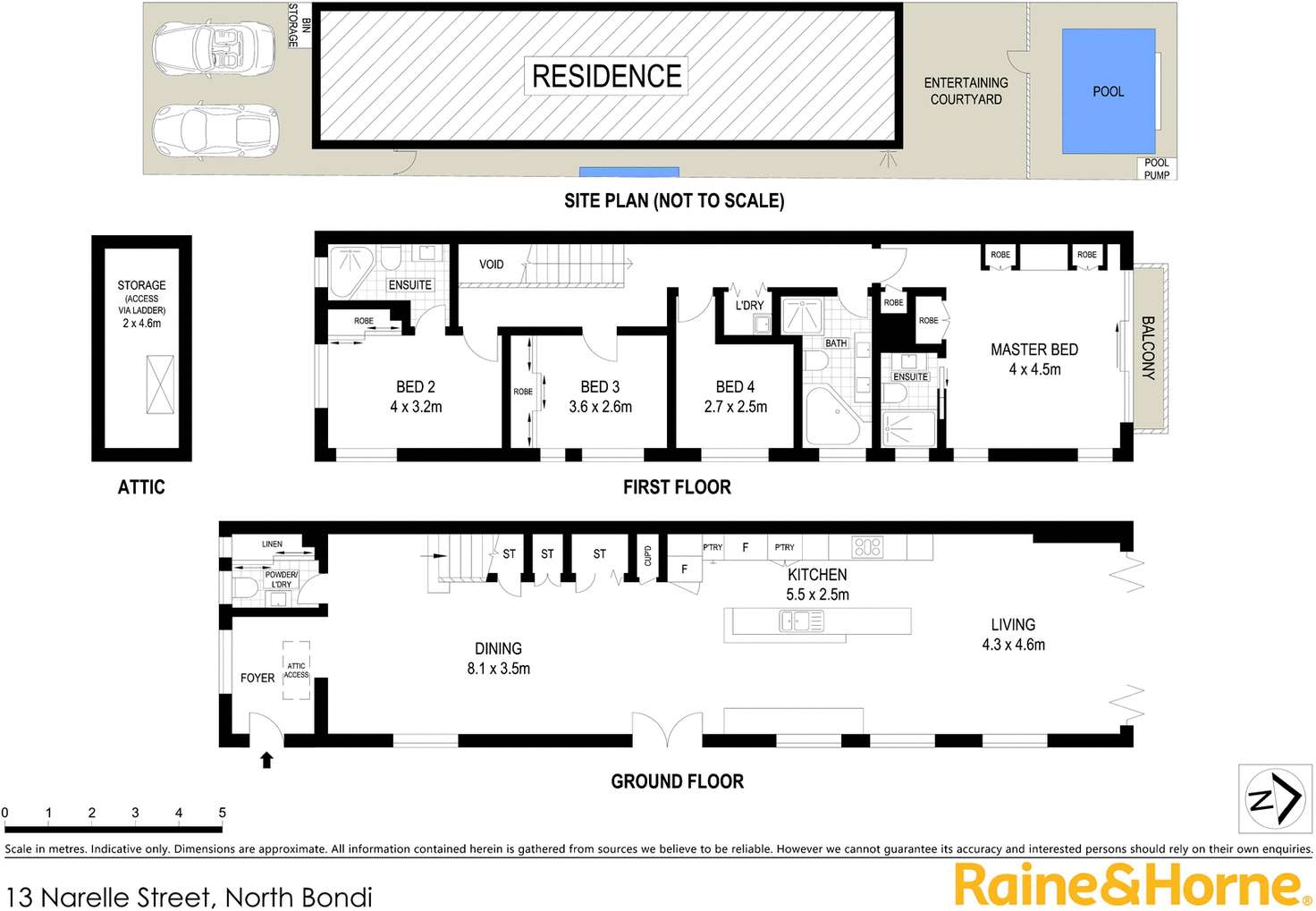 Floorplan of Homely house listing, 13 Narelle Street, North Bondi NSW 2026