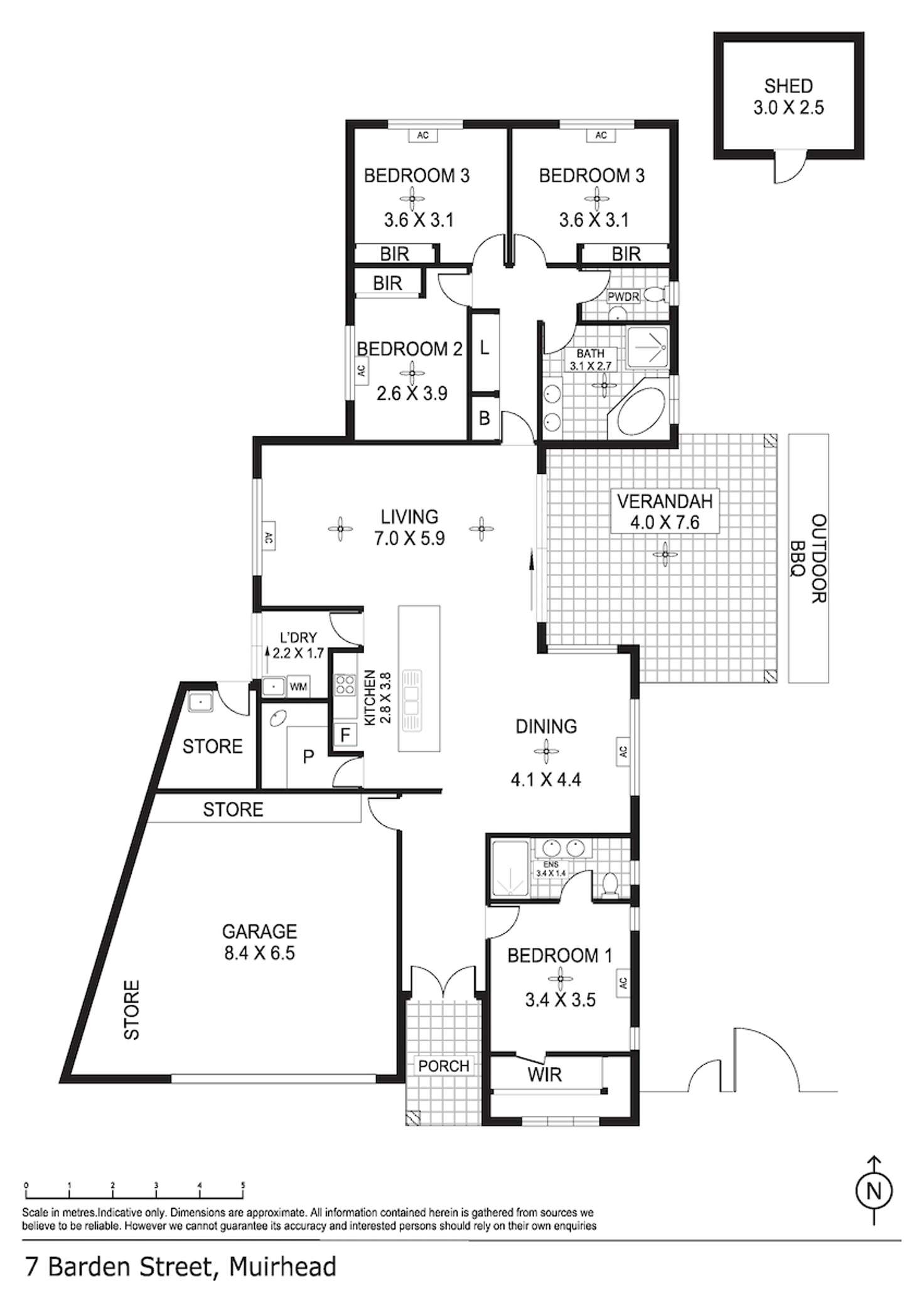 Floorplan of Homely house listing, 7 Barden Street, Muirhead NT 810