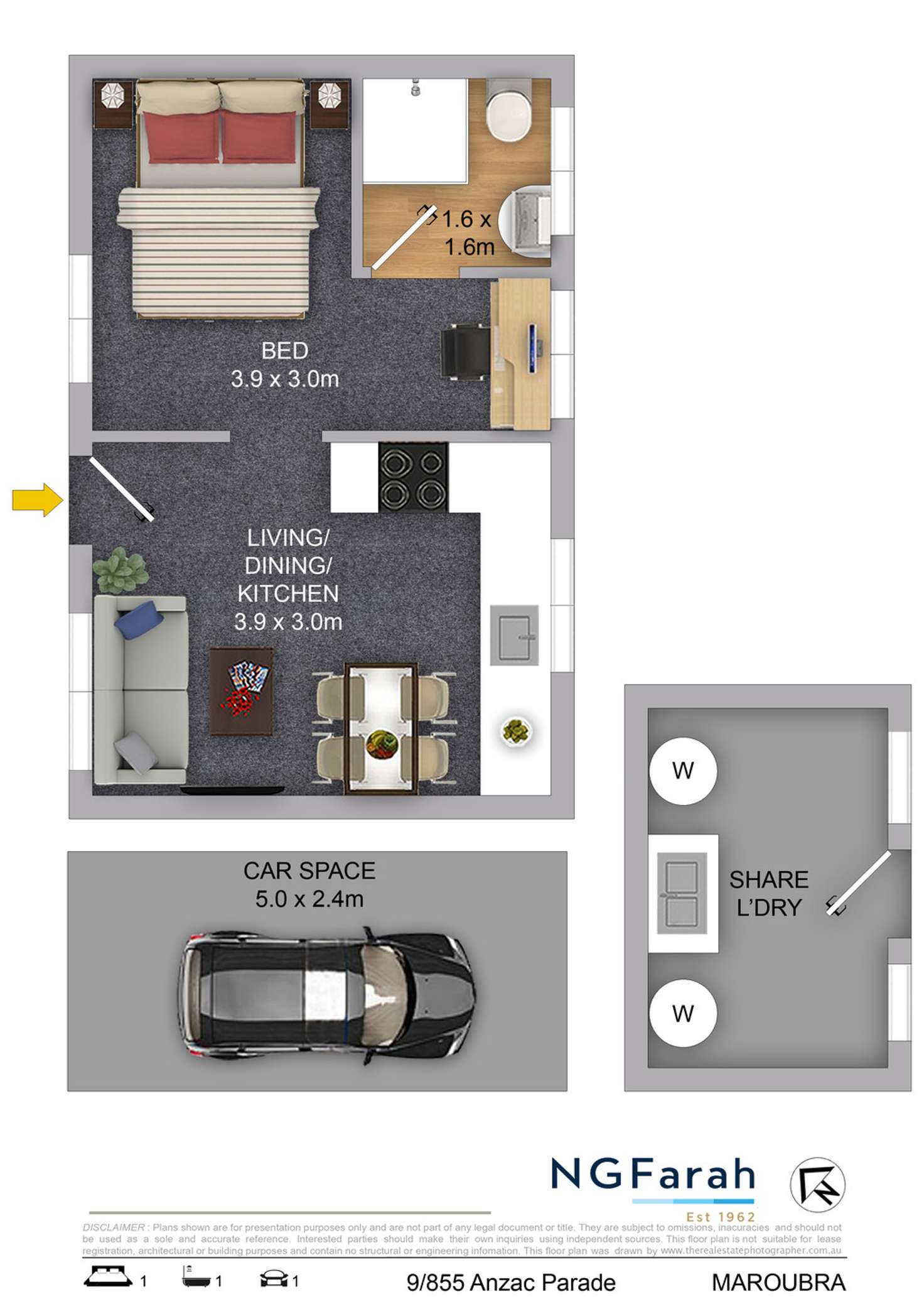 Floorplan of Homely apartment listing, 9/855 Anzac Parade, Maroubra NSW 2035