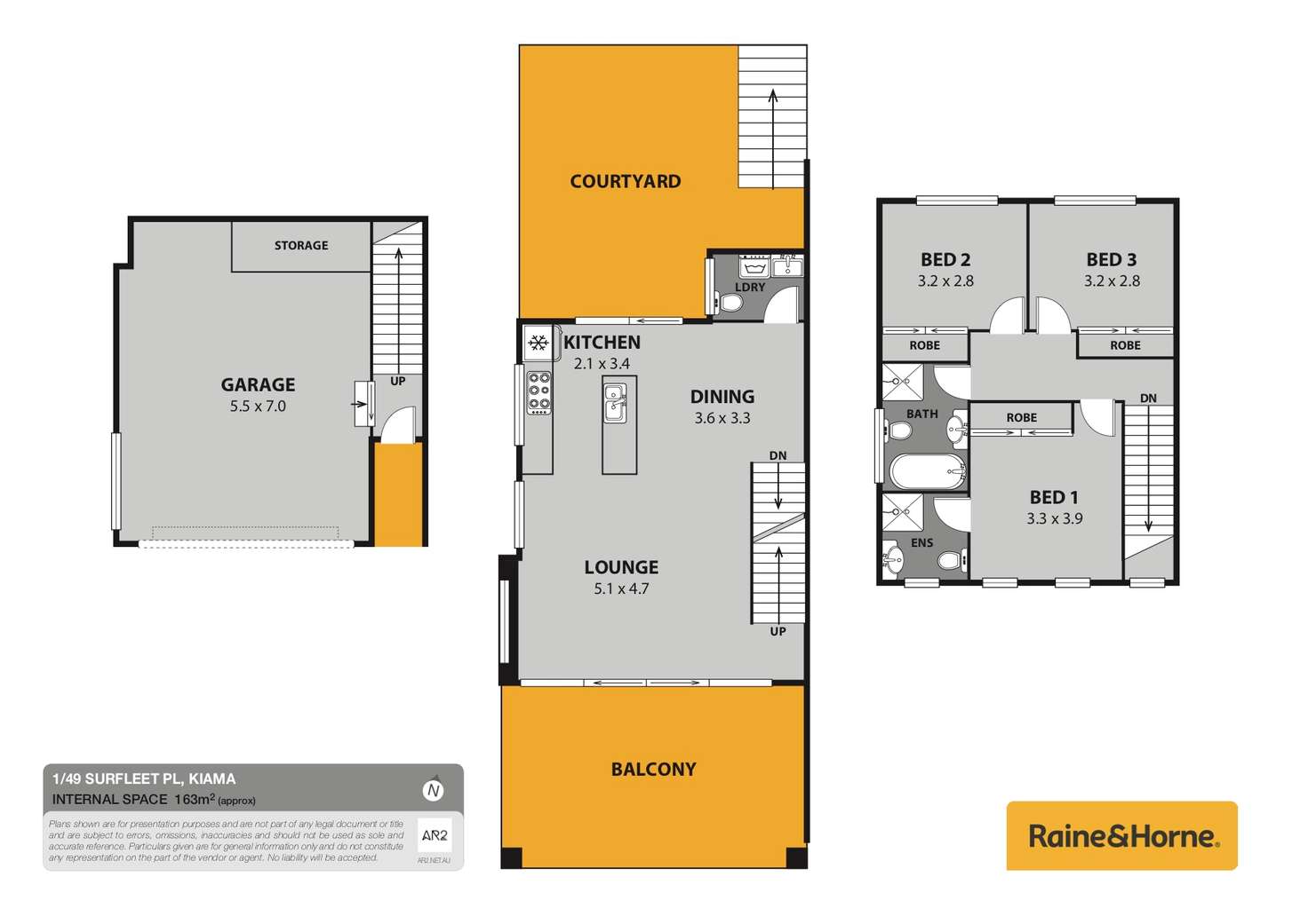 Floorplan of Homely townhouse listing, 1/49 Surfleet Place, Kiama NSW 2533