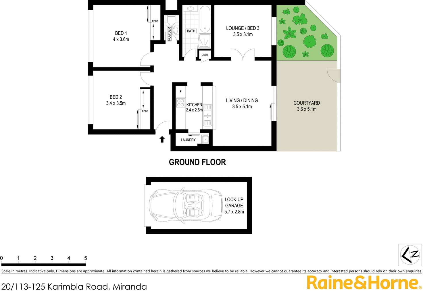 Floorplan of Homely unit listing, 20/113-125 Karimbla Road, Miranda NSW 2228