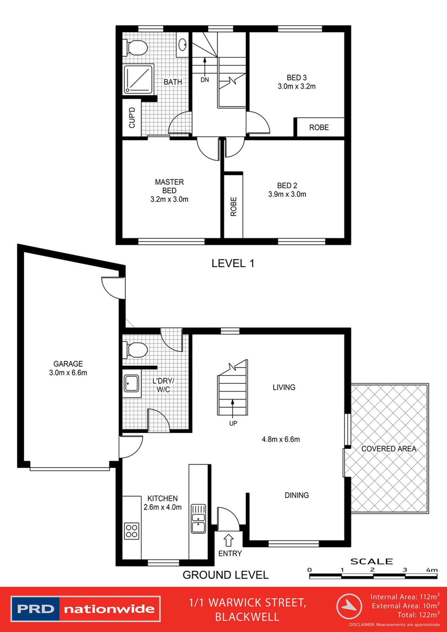 Floorplan of Homely townhouse listing, 1/1 Warwick Street, Blackwall NSW 2256