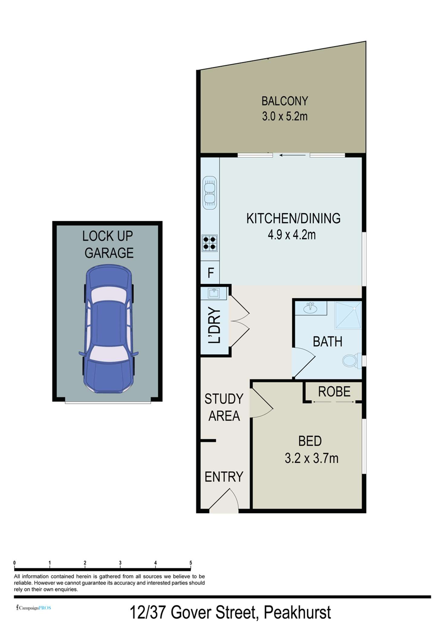 Floorplan of Homely apartment listing, 12/37-41 Gover Street, Peakhurst NSW 2210