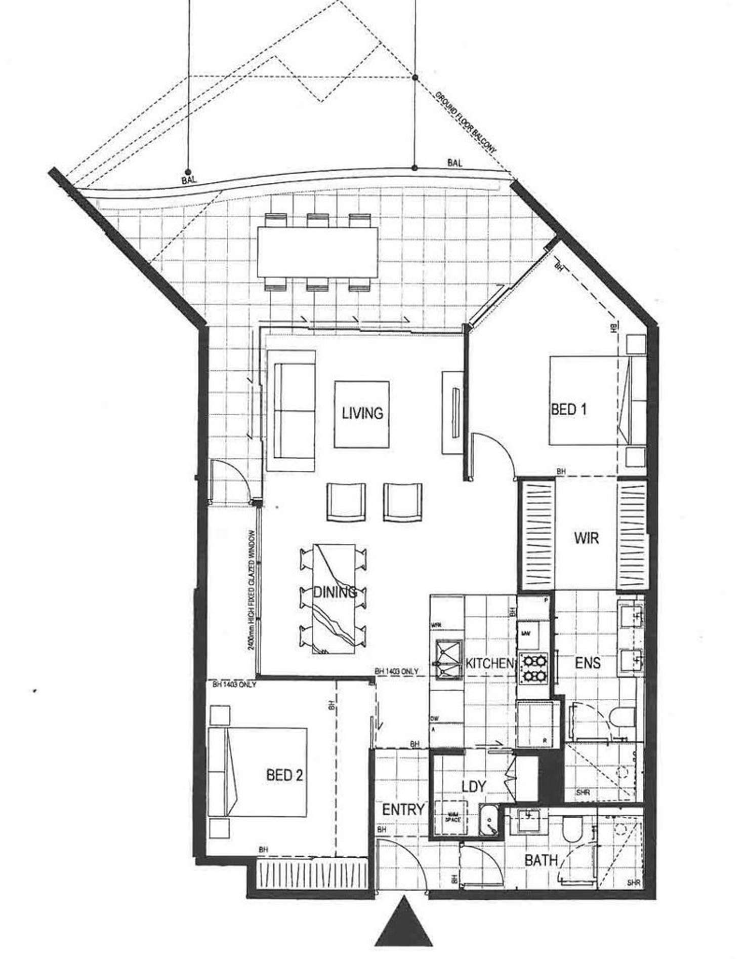 Floorplan of Homely unit listing, 1103/45 Duncan Street, West End QLD 4101