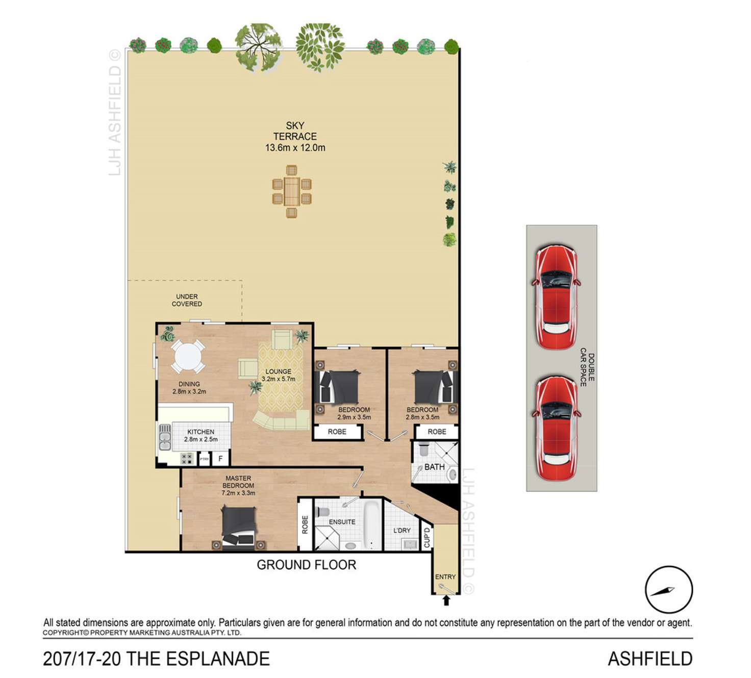 Floorplan of Homely unit listing, 207/17-20 The Esplanade, Ashfield NSW 2131