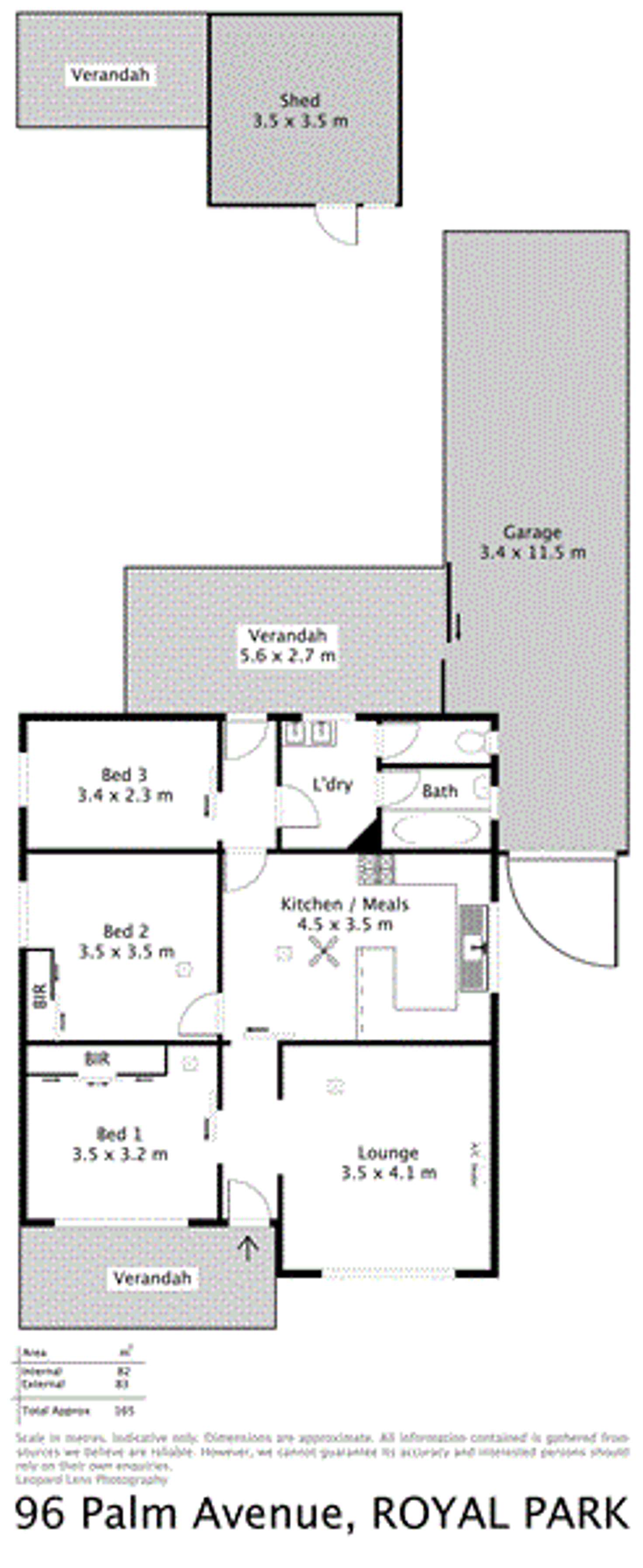 Floorplan of Homely house listing, 96 Palm Avenue, Royal Park SA 5014