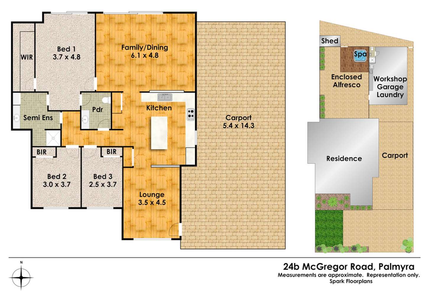 Floorplan of Homely house listing, 24B McGregor Road, Palmyra WA 6157