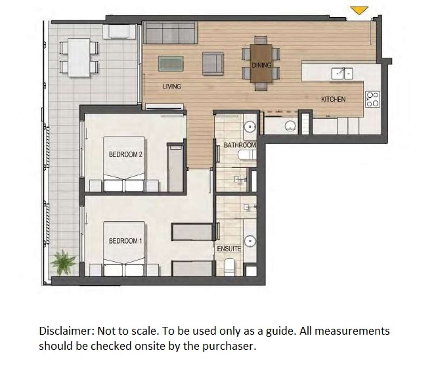 Floorplan of Homely apartment listing, 602/35 Bronte Street, East Perth WA 6004