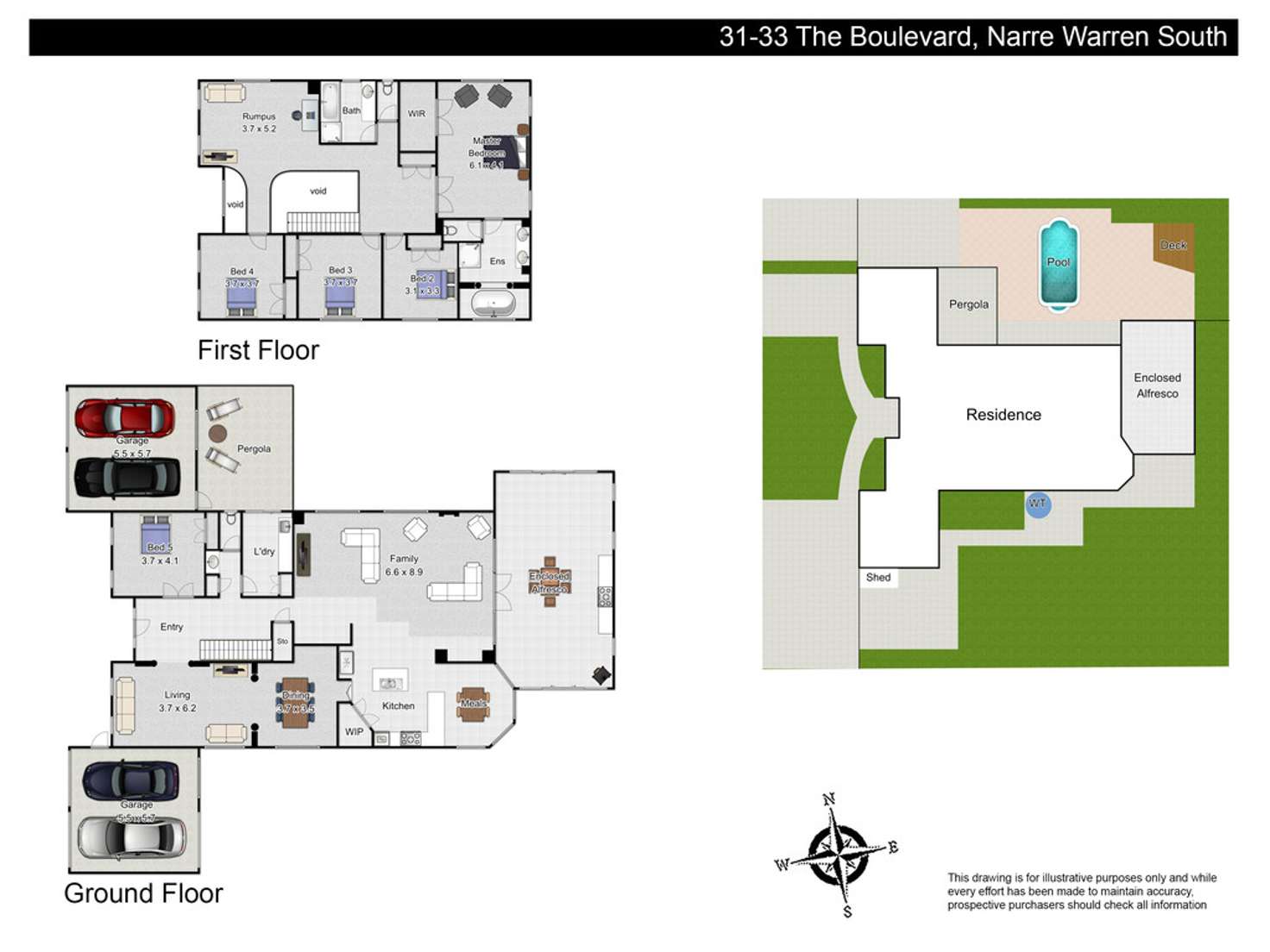 Floorplan of Homely house listing, 31-33 The Boulevard, Narre Warren South VIC 3805