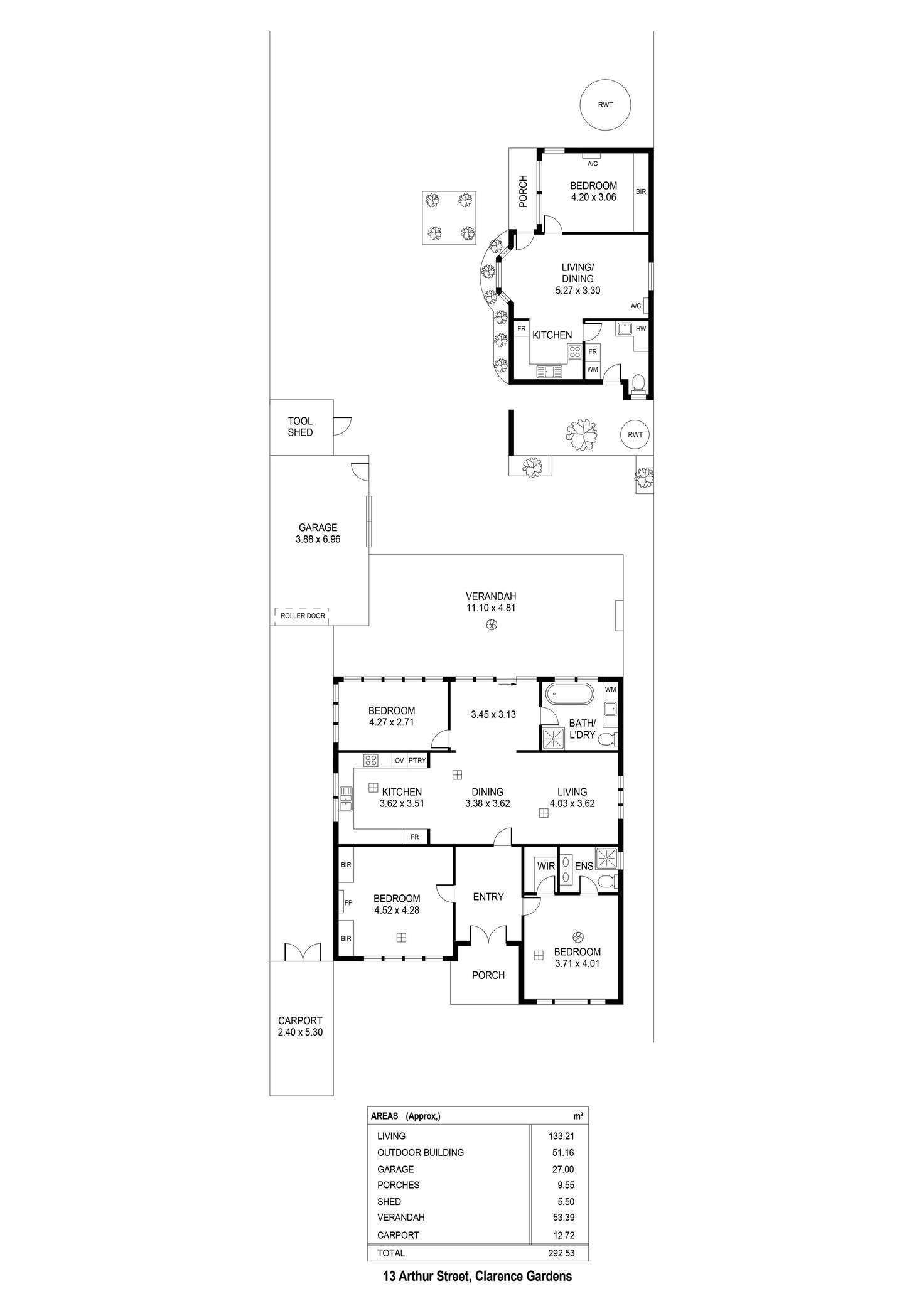Floorplan of Homely house listing, 13 Arthur Street, Clarence Gardens SA 5039