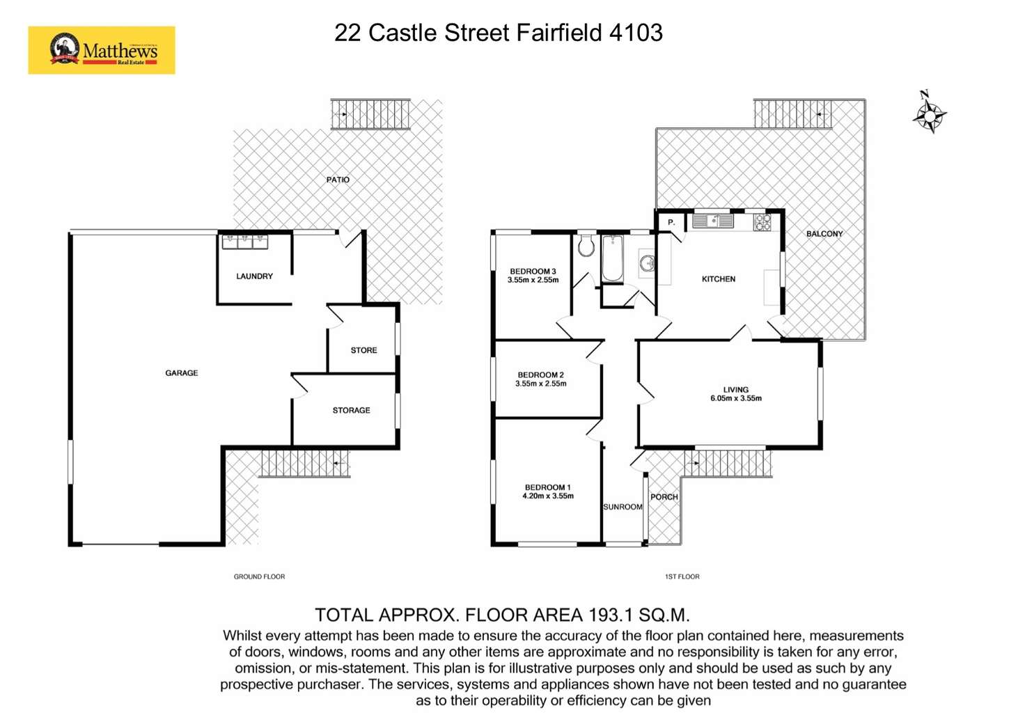 Floorplan of Homely house listing, 22 Castle St, Fairfield QLD 4103