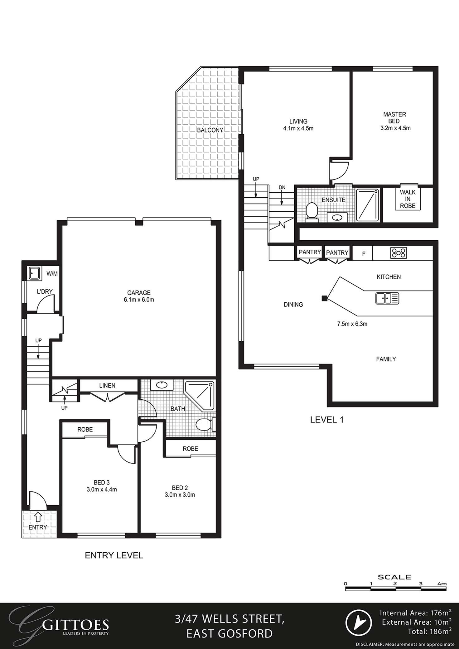 Floorplan of Homely townhouse listing, 3/47 Wells Street, East Gosford NSW 2250