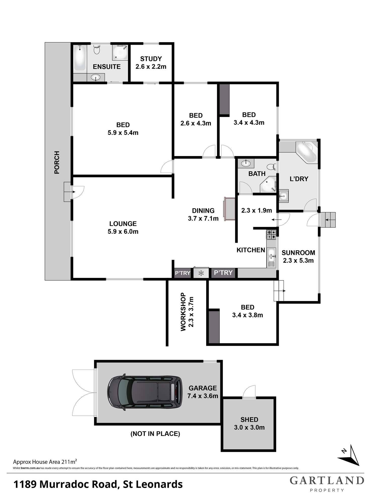 Floorplan of Homely house listing, 1189 Murradoc Road, St Leonards VIC 3223