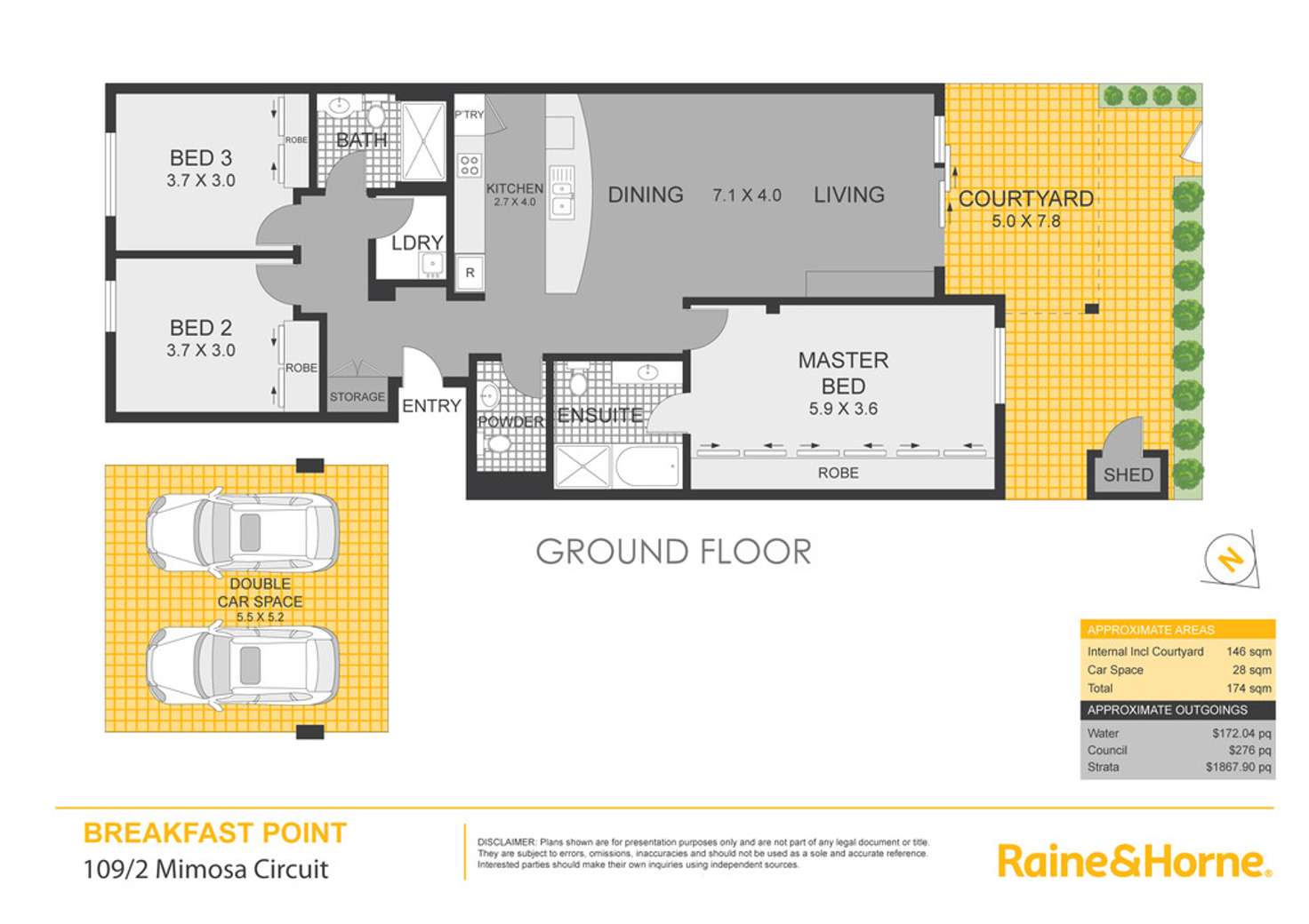Floorplan of Homely apartment listing, 109/2-10 Mimosa Circuit, Breakfast Point NSW 2137