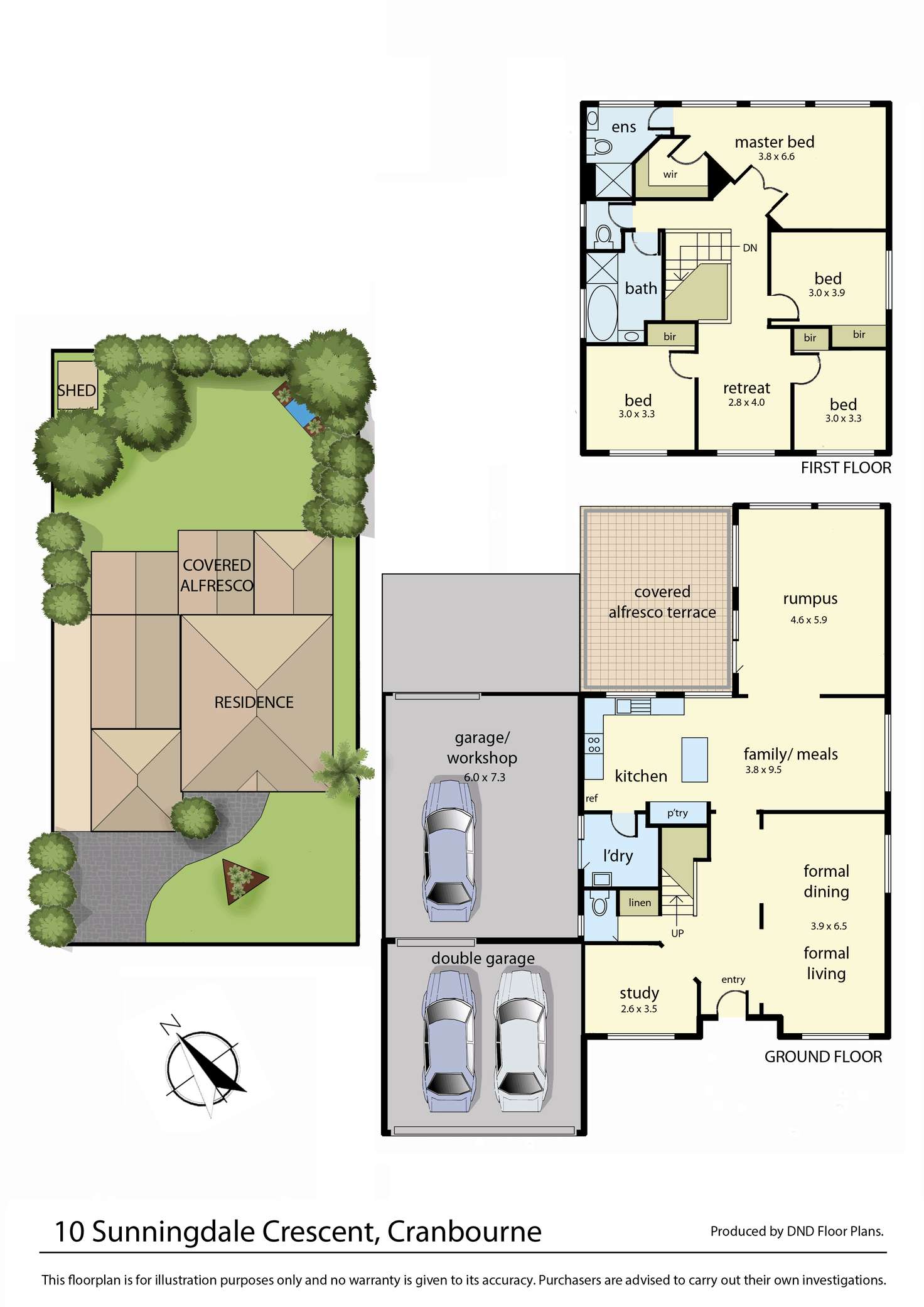 Floorplan of Homely house listing, 10 Sunningdale Crescent, Cranbourne VIC 3977