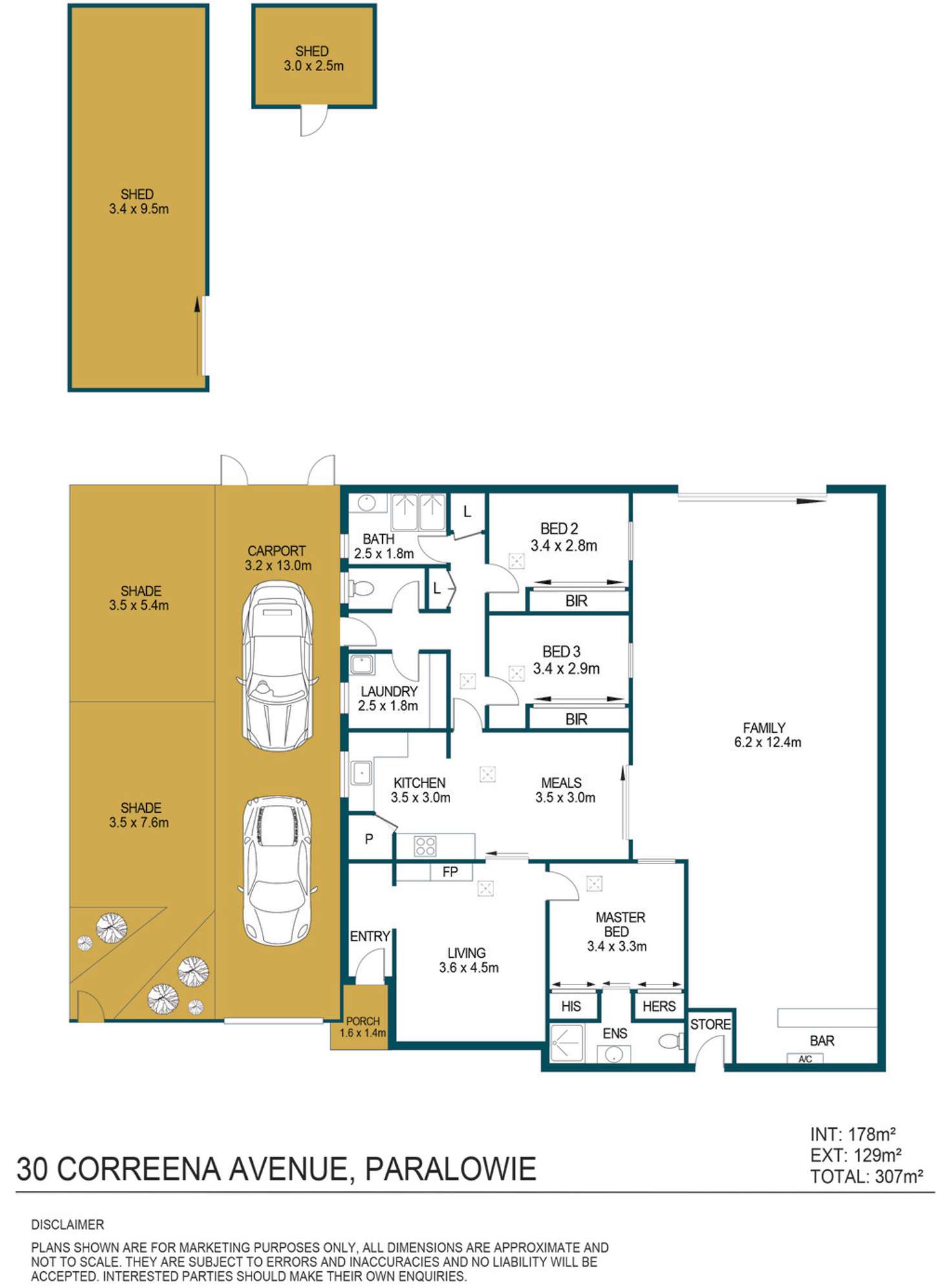 Floorplan of Homely house listing, 30 Correena Avenue, Paralowie SA 5108