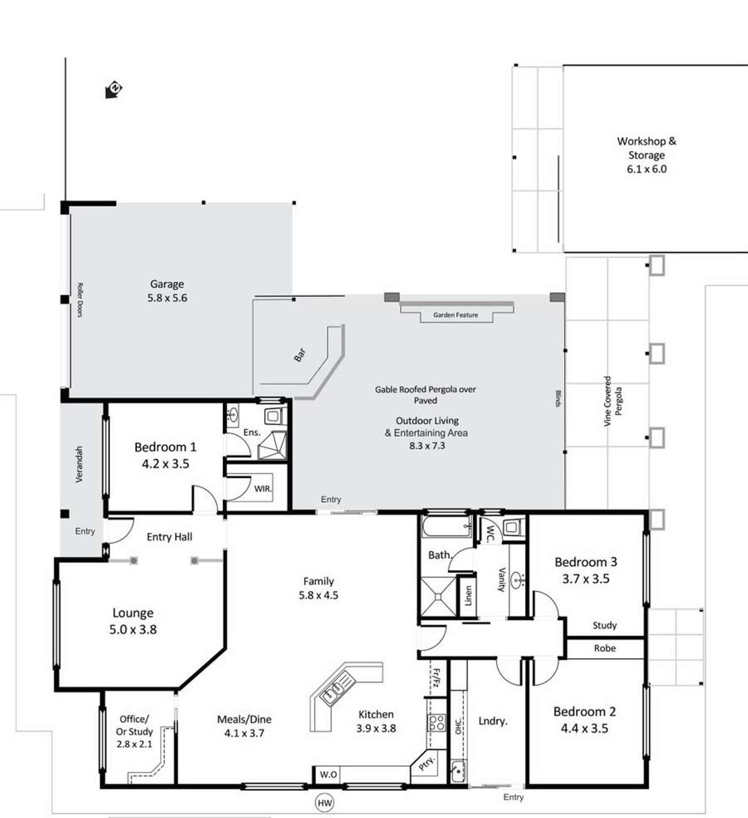 Floorplan of Homely house listing, 7 Sorrento Court, Renmark SA 5341