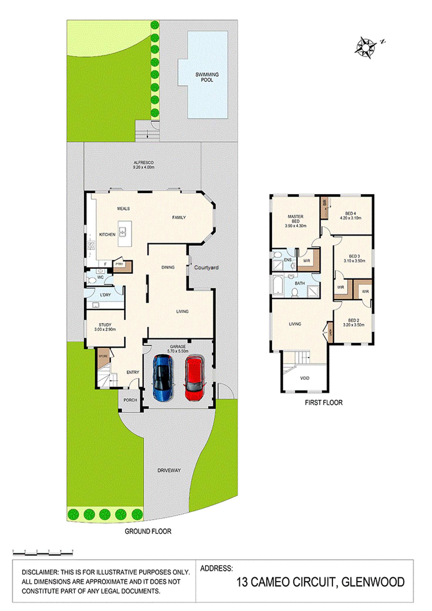 Floorplan of Homely house listing, 13 Cameo Circuit, Glenwood NSW 2768