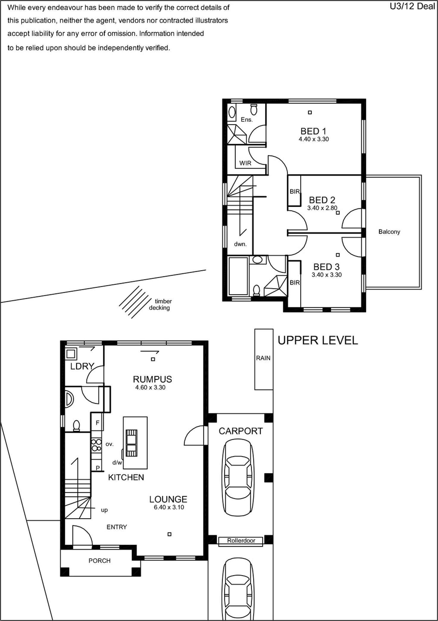 Floorplan of Homely house listing, Res. 3/12 Deal Court, Paralowie SA 5108