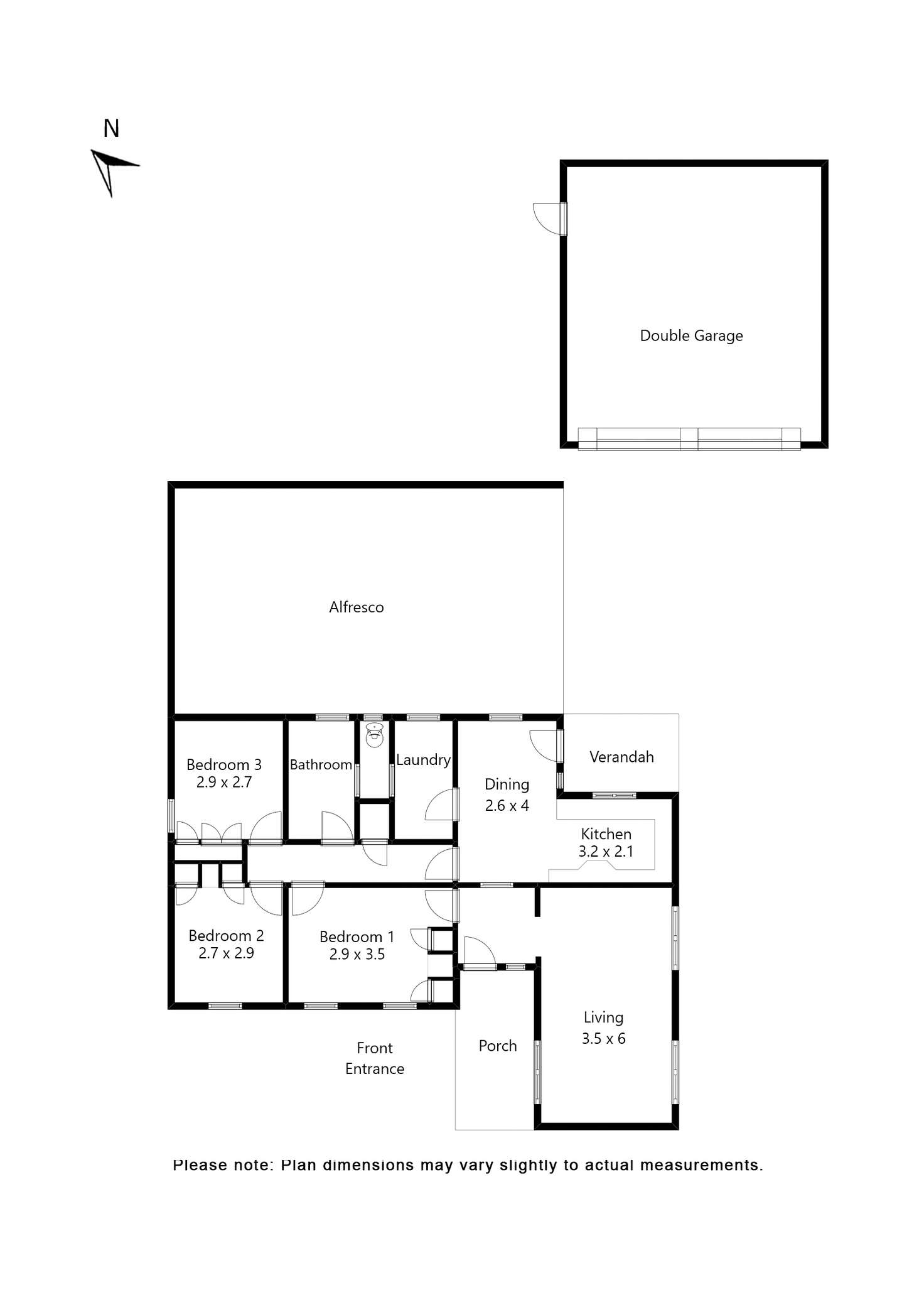 Floorplan of Homely house listing, 89 Wattle Avenue, Wendouree VIC 3355