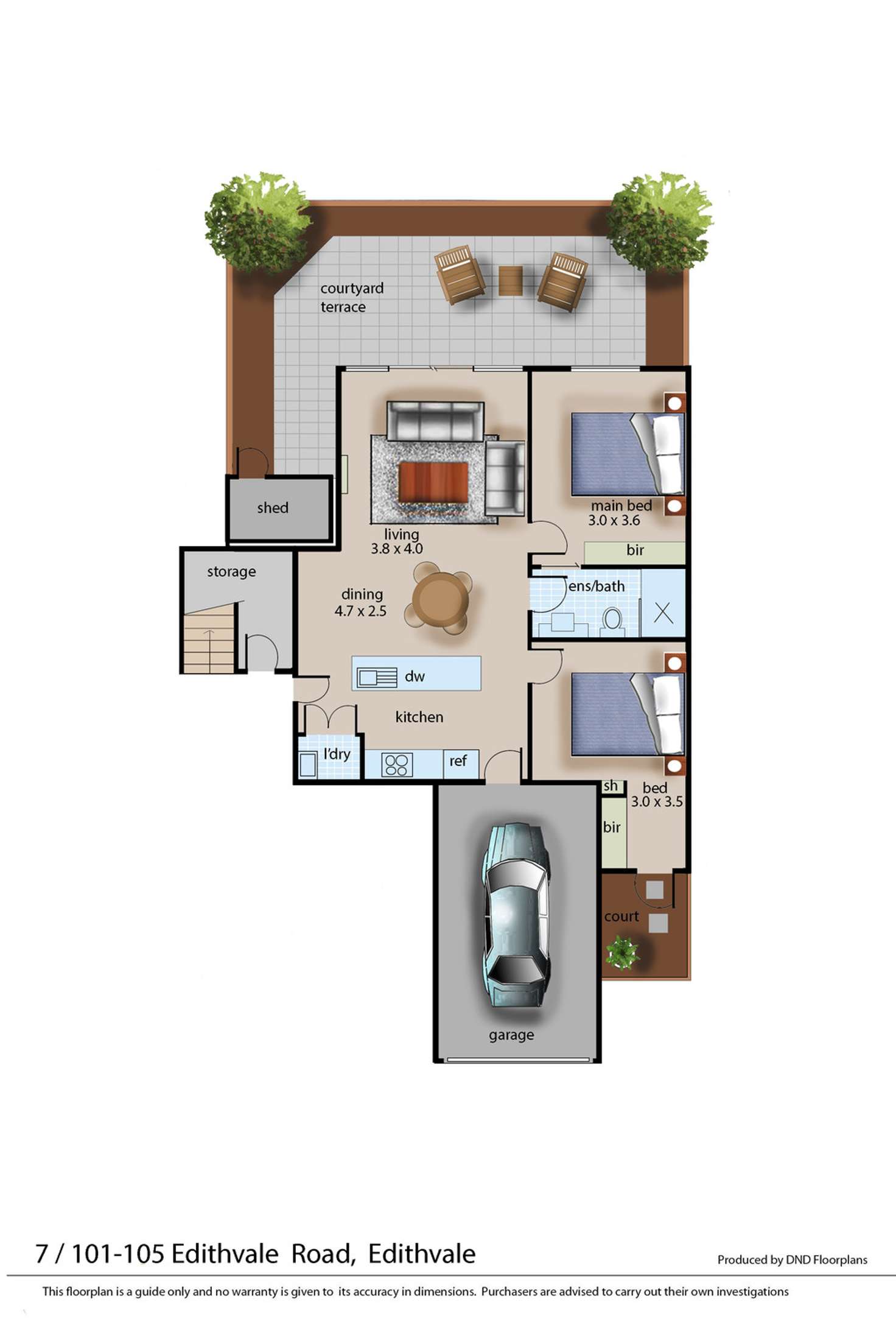Floorplan of Homely apartment listing, 7/101-105 Edithvale Road, Edithvale VIC 3196