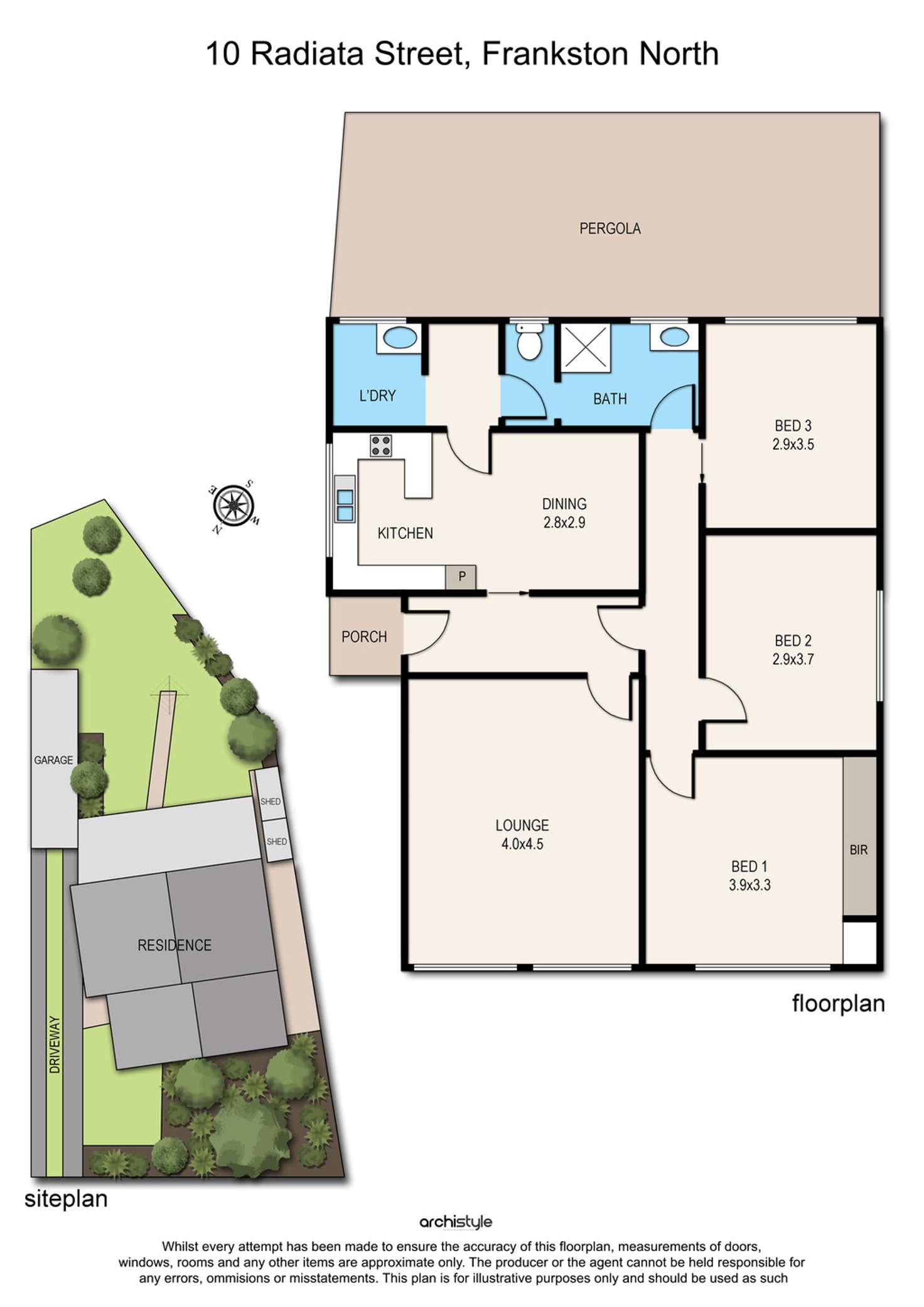 Floorplan of Homely house listing, 10 Radiata Street, Frankston North VIC 3200