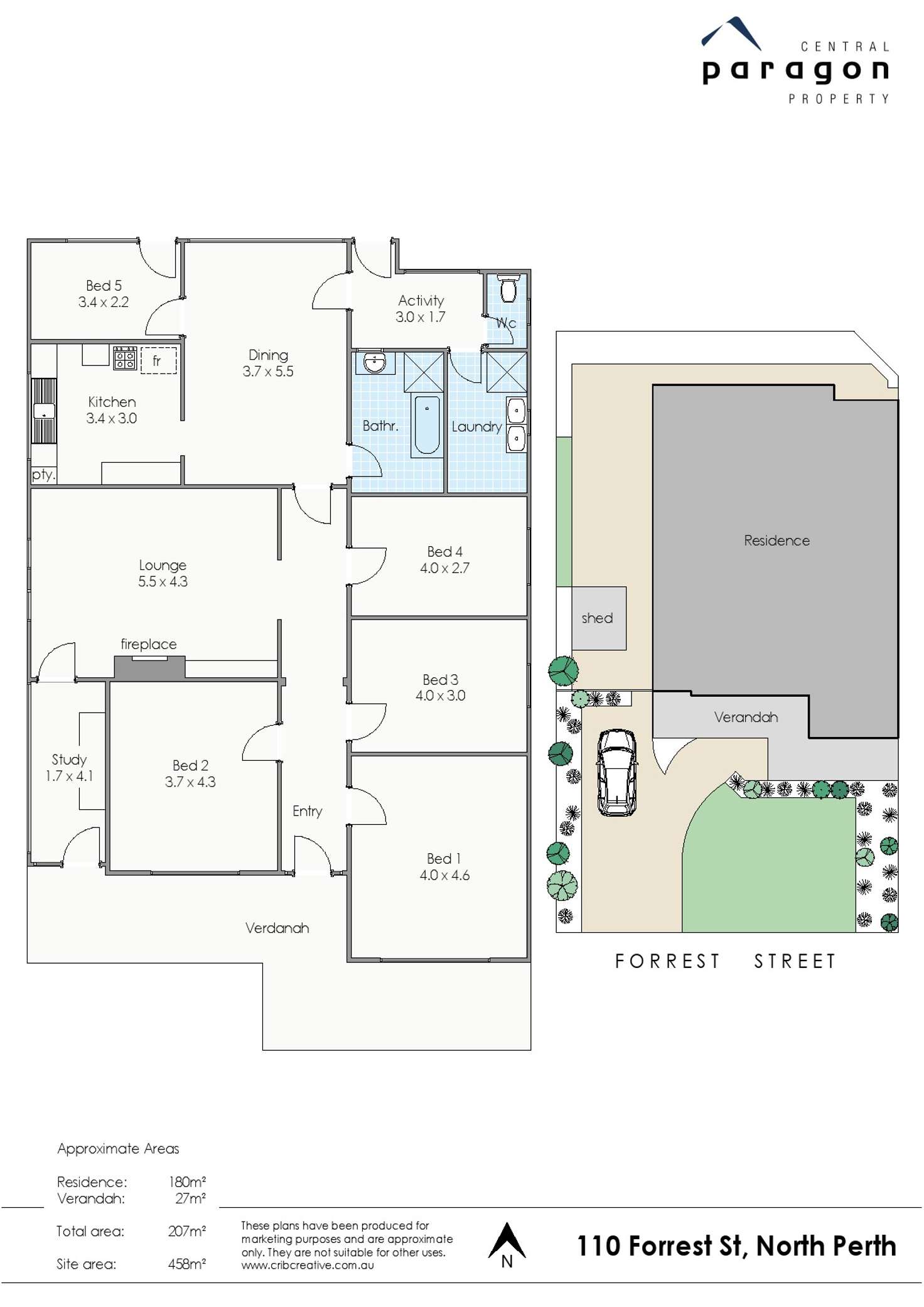 Floorplan of Homely house listing, 110 Forrest Street, North Perth WA 6006