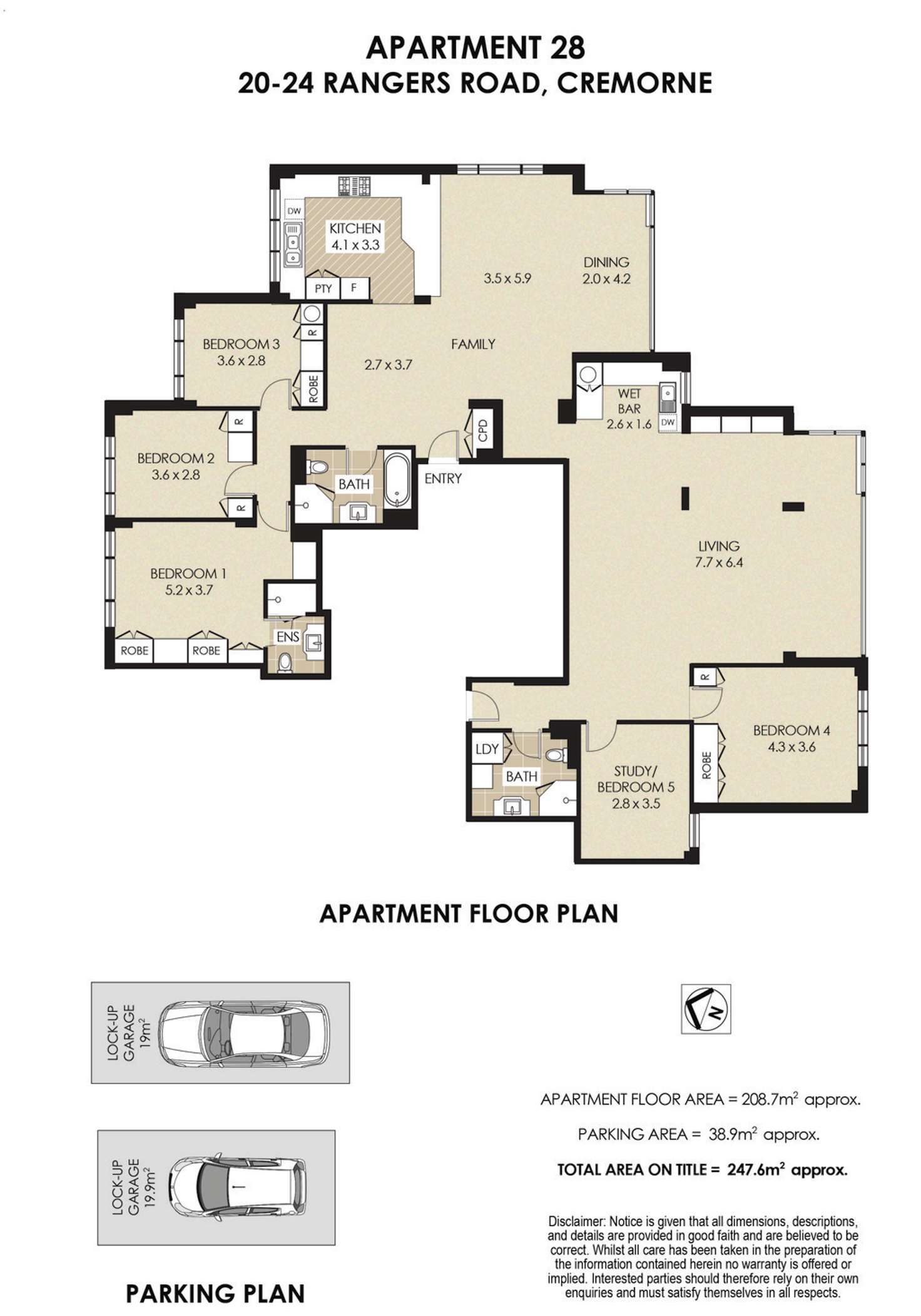 Floorplan of Homely apartment listing, 28/20-24 Rangers Road, Cremorne NSW 2090