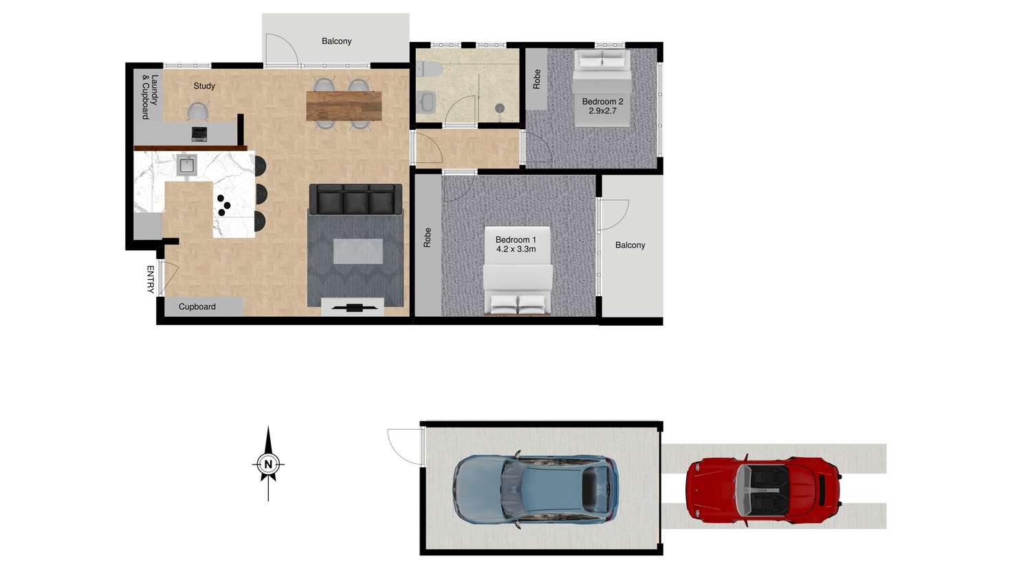 Floorplan of Homely apartment listing, 3/53B Ocean Avenue, Double Bay NSW 2028