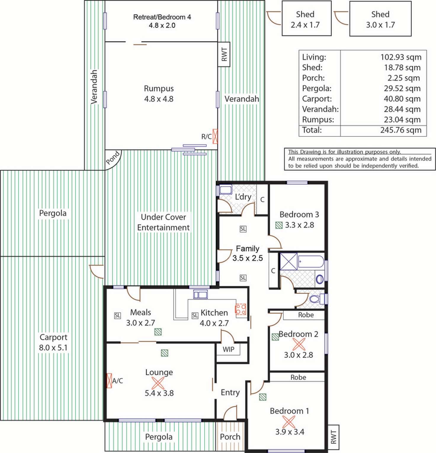 Floorplan of Homely house listing, 33 London Drive, Salisbury East SA 5109