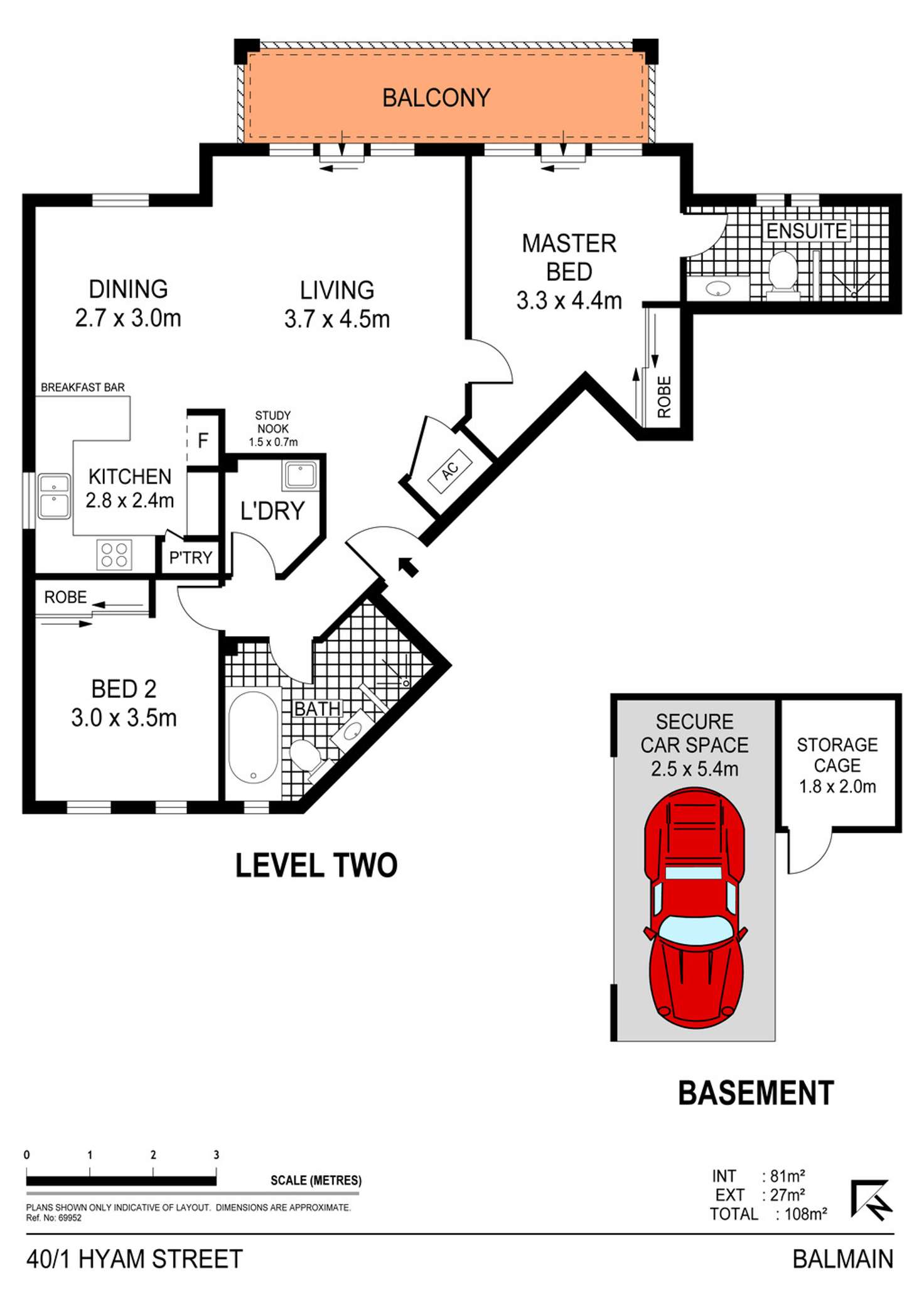 Floorplan of Homely apartment listing, 40/1 Hyam Street, Balmain NSW 2041
