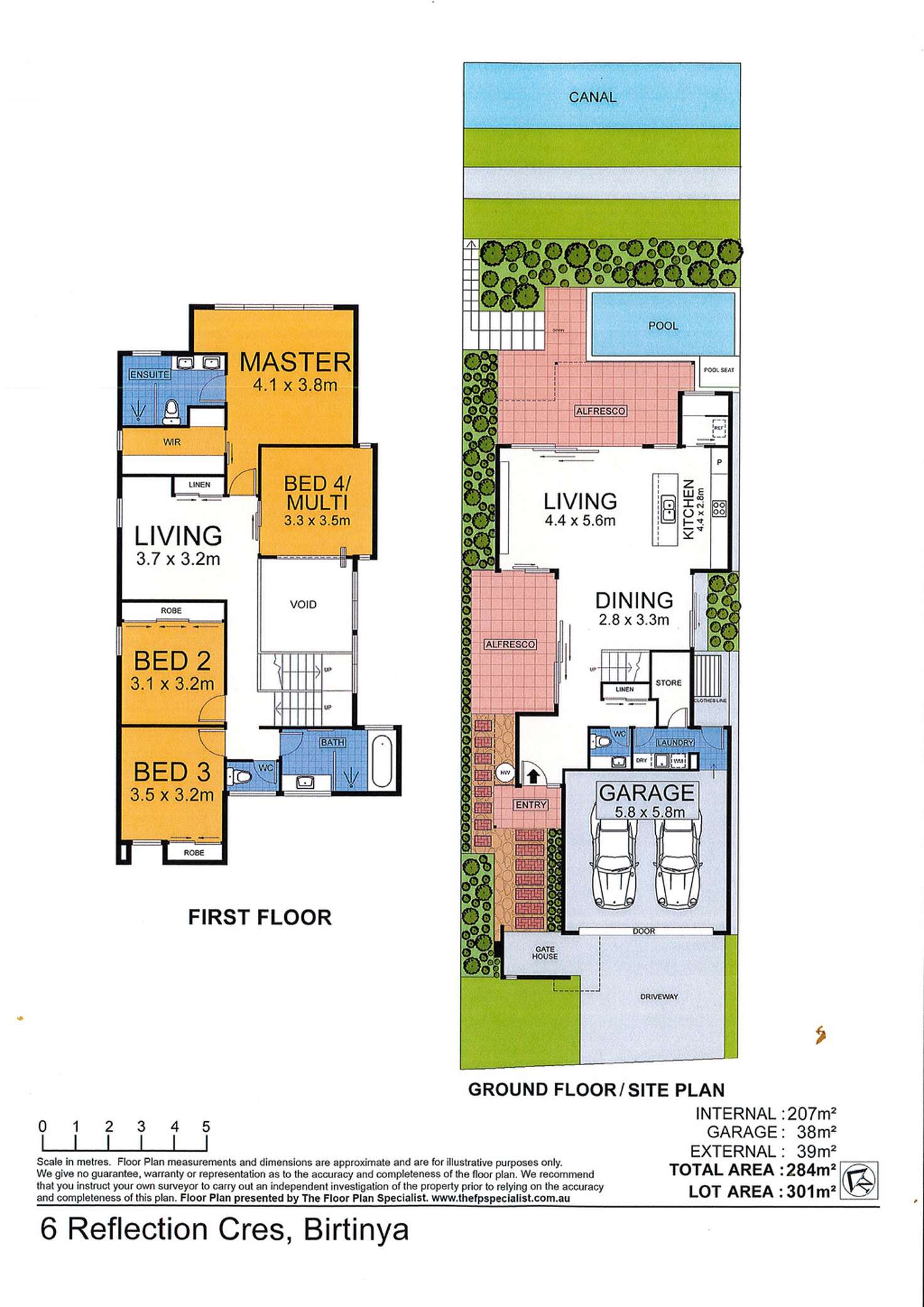 Floorplan of Homely house listing, 6 Reflection Crescent, Birtinya QLD 4575