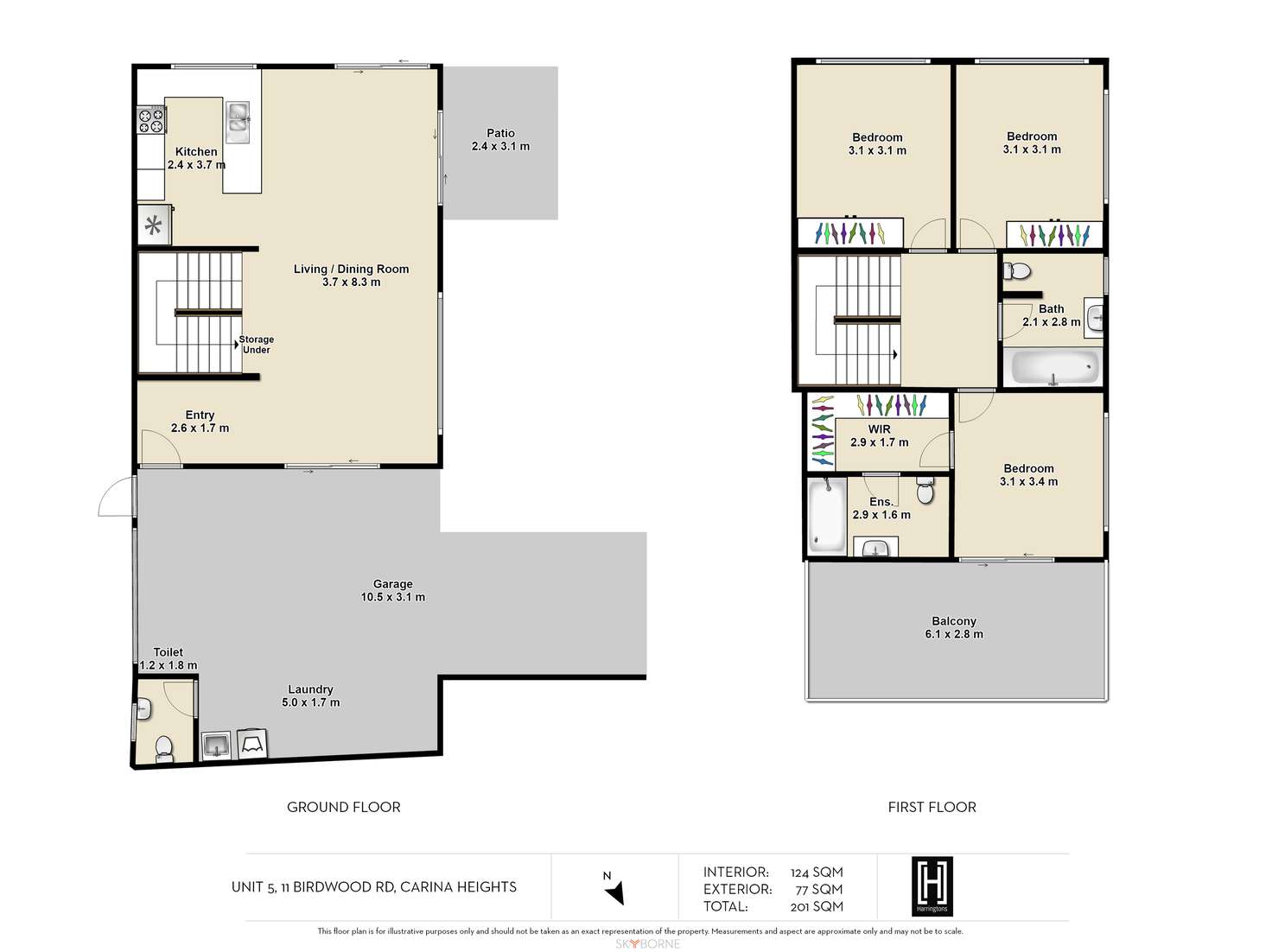 Floorplan of Homely townhouse listing, 5/11 Birdwood Road, Carina Heights QLD 4152