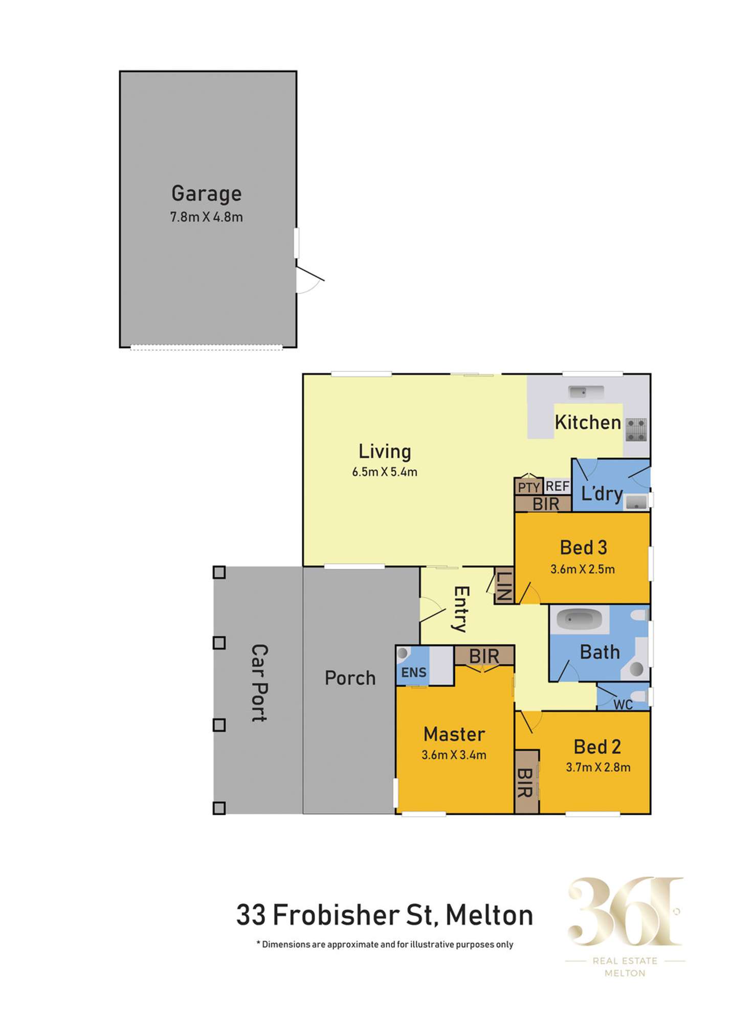 Floorplan of Homely house listing, 33 Frobisher Street, Melton VIC 3337