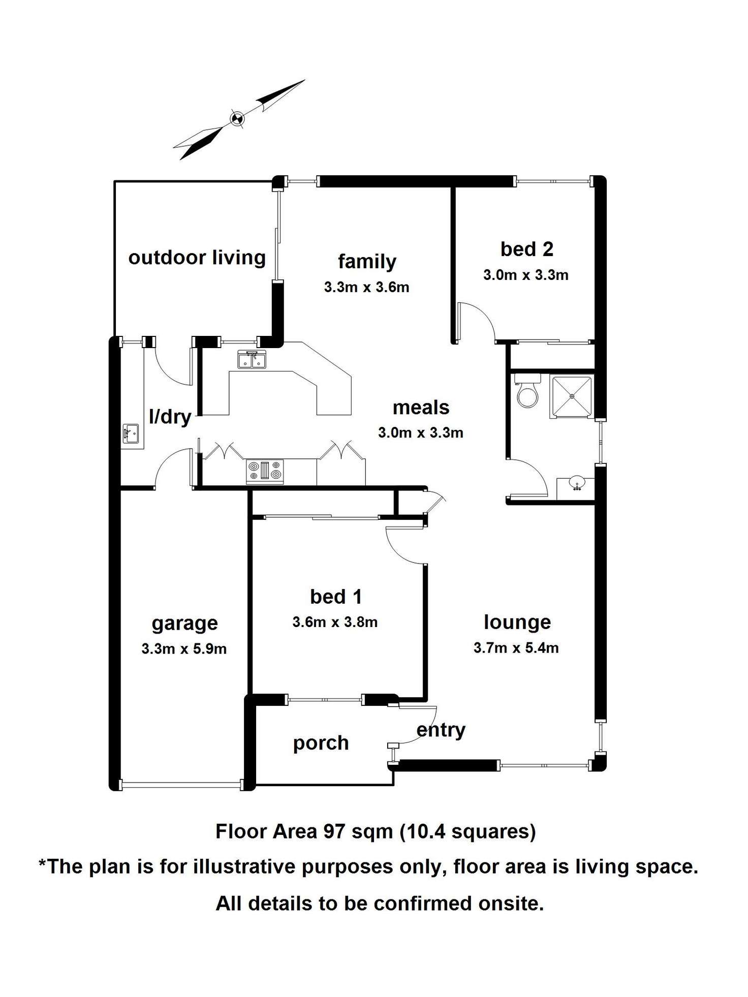 Floorplan of Homely unit listing, 14/13 Steel Street, Healesville VIC 3777