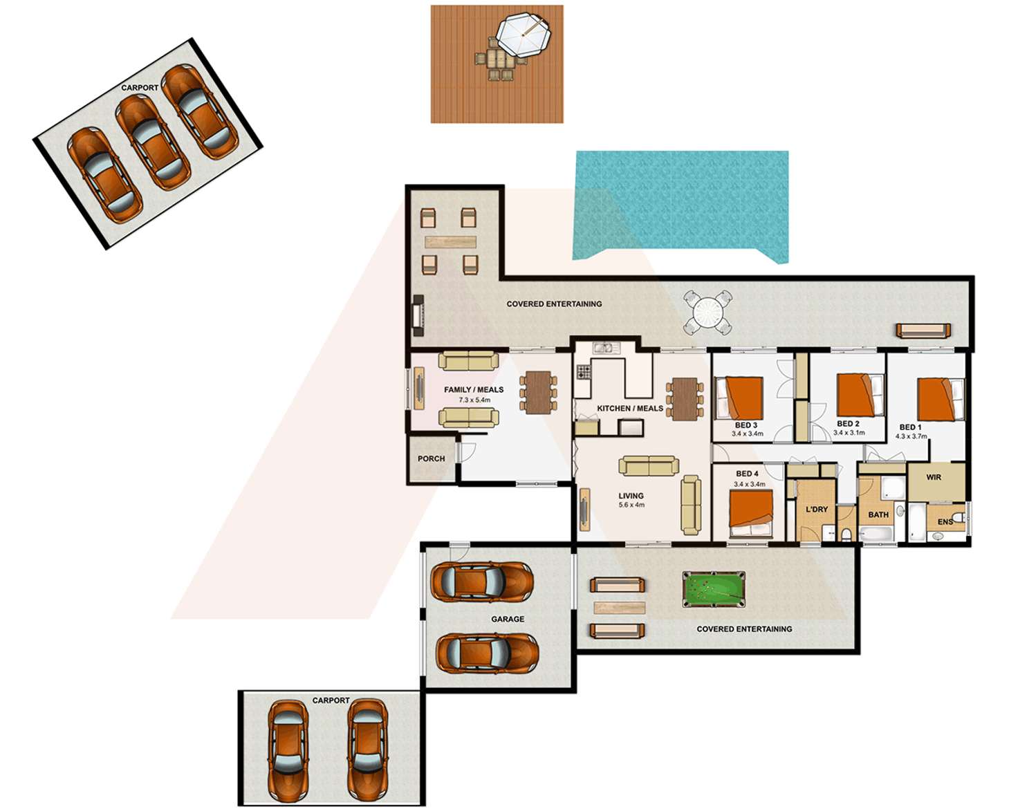 Floorplan of Homely house listing, 66-76 Edelsten Road, Jimboomba QLD 4280