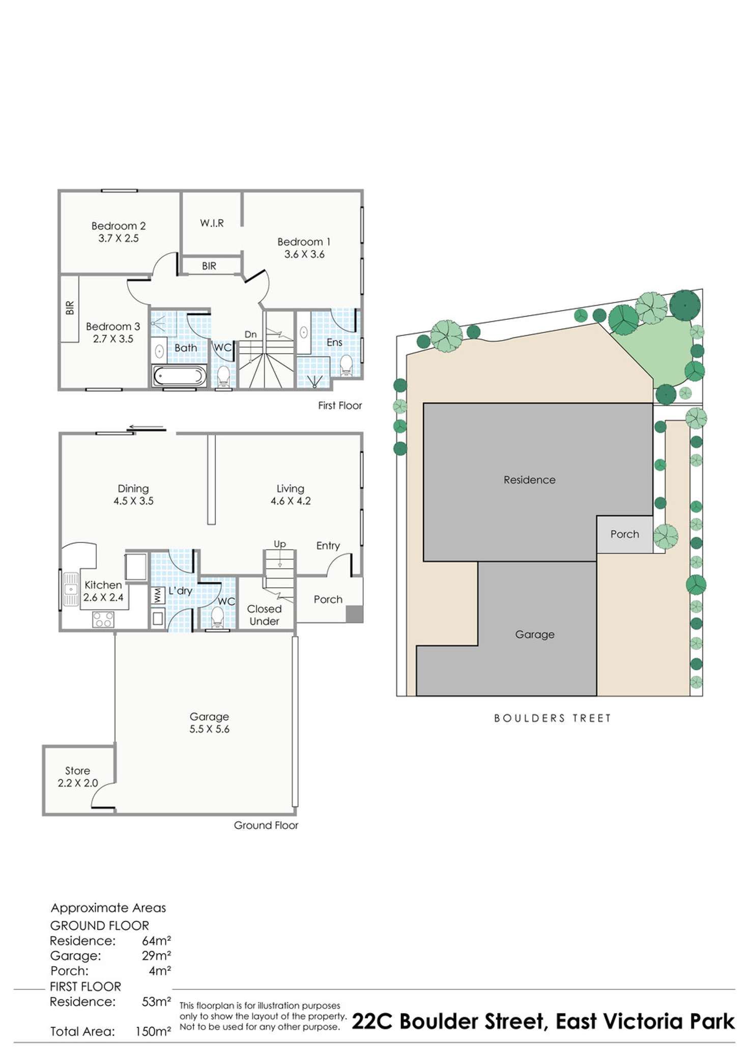 Floorplan of Homely house listing, 22C Boulder Street, East Victoria Park WA 6101