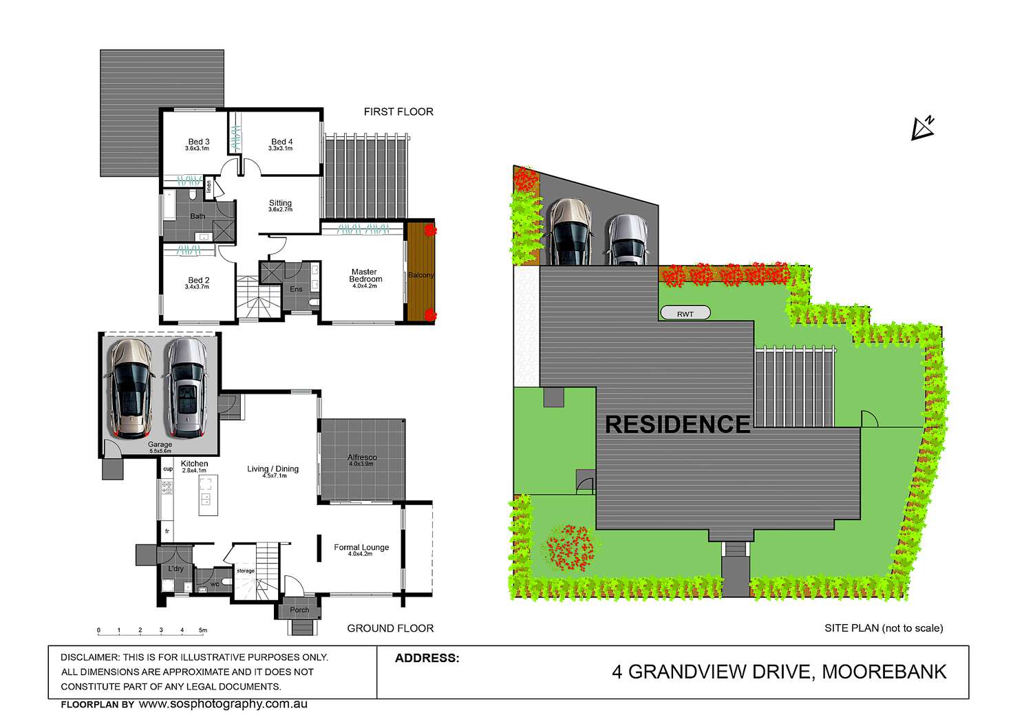 Floorplan of Homely house listing, 4 Greenview Dr, Moorebank NSW 2170